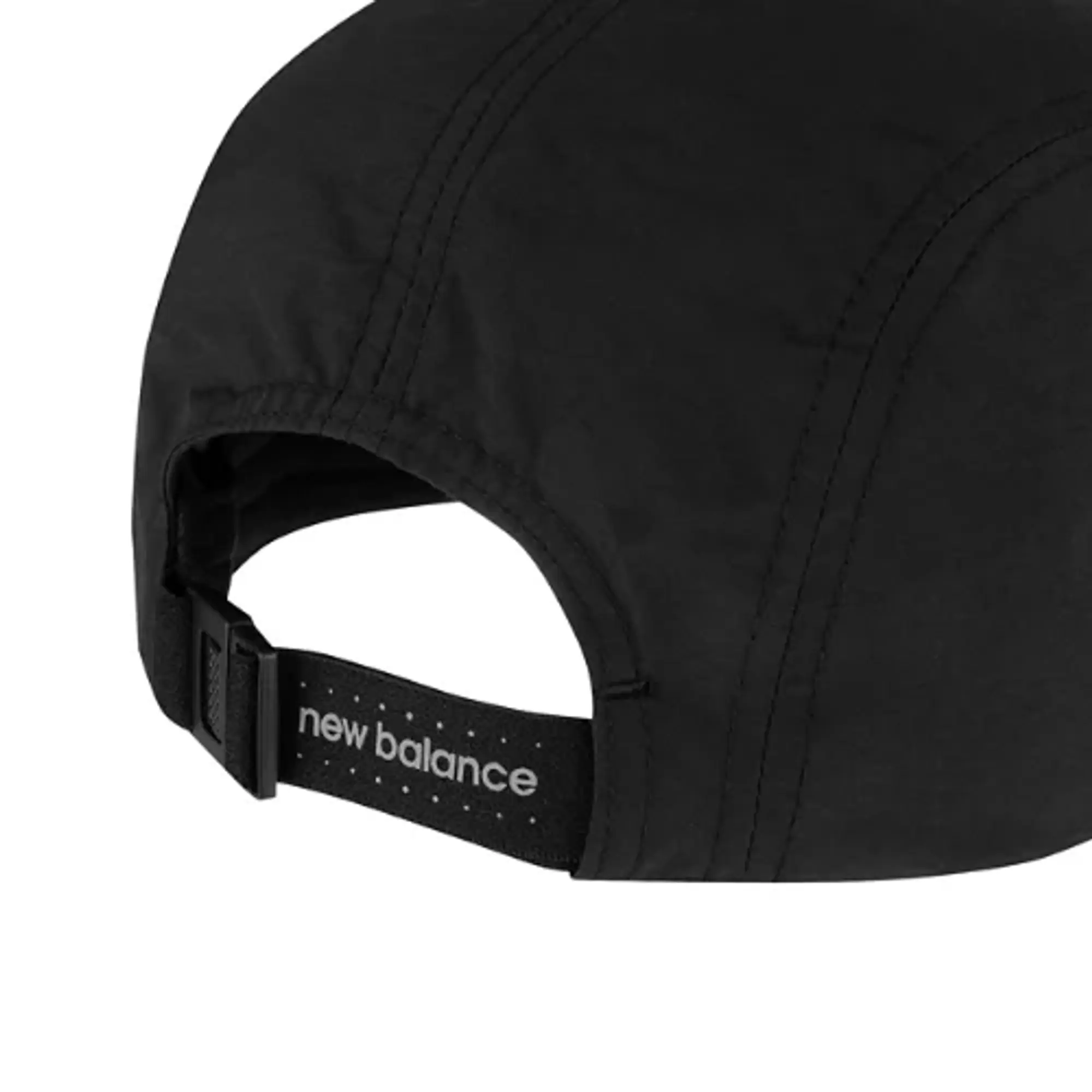 New Balance Unisex 5 Panel Everyday Trainer Hat in Black Nylon
