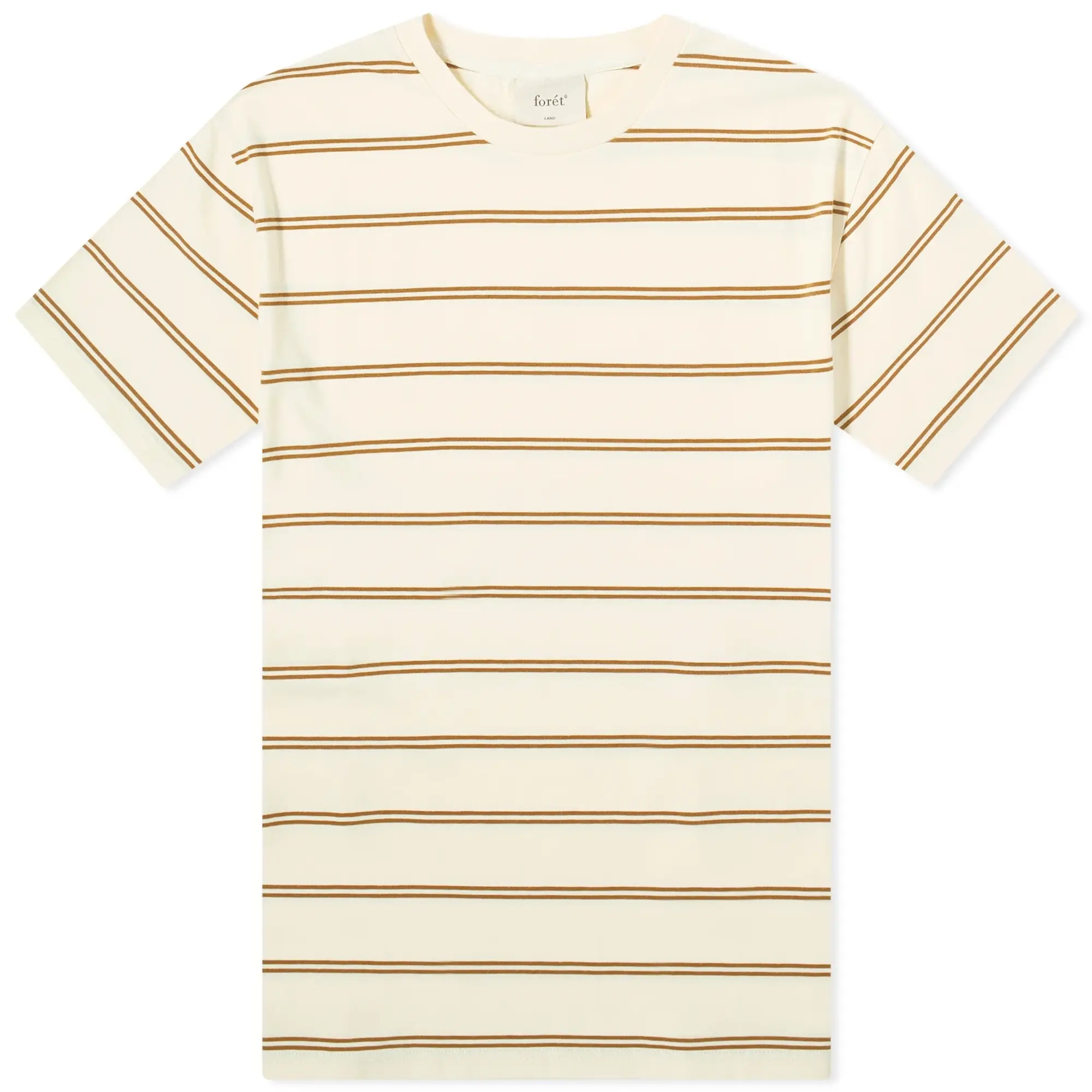 Foret Men's Ferry Stripe T-Shirt Rubber/Cloud