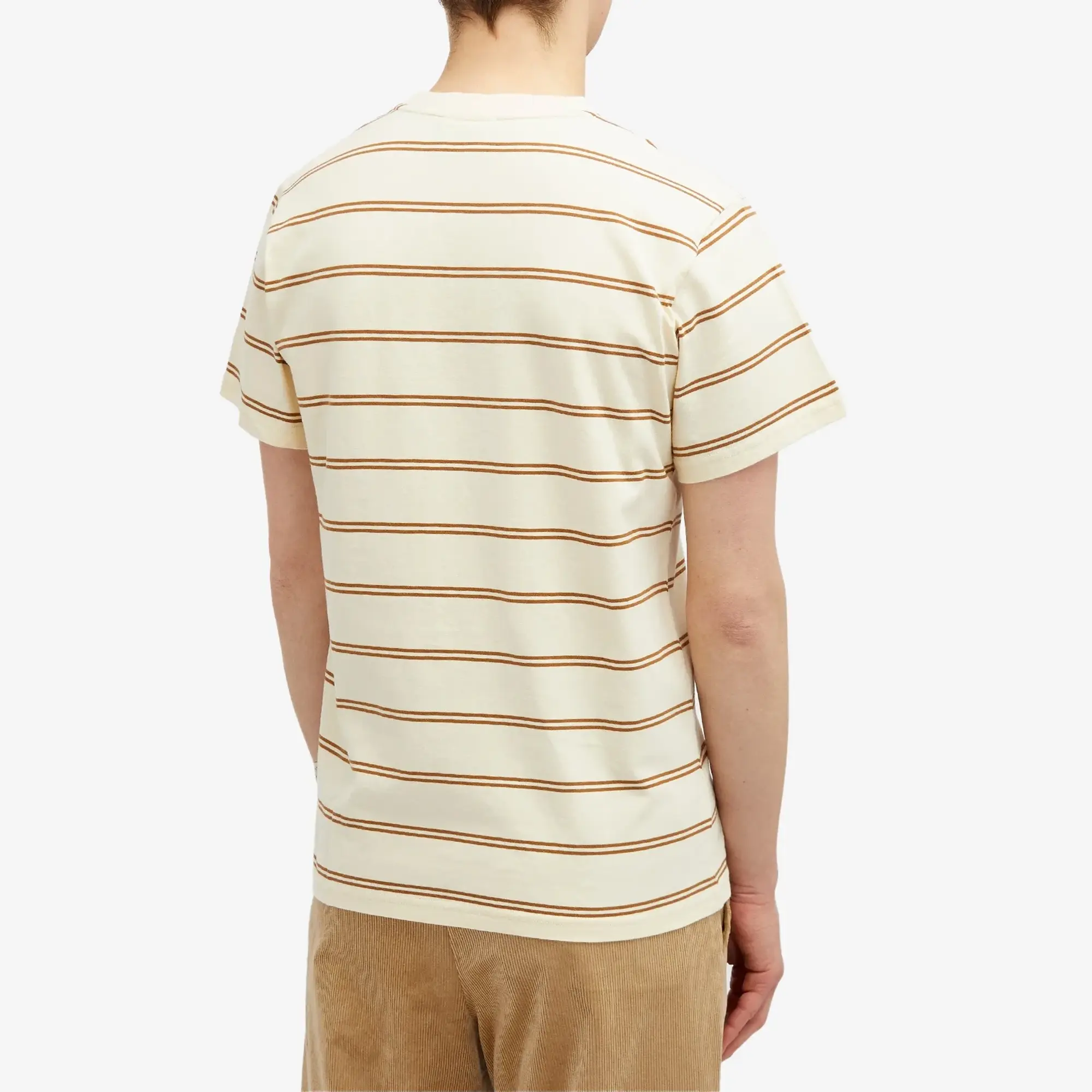 Foret Men's Ferry Stripe T-Shirt Rubber/Cloud