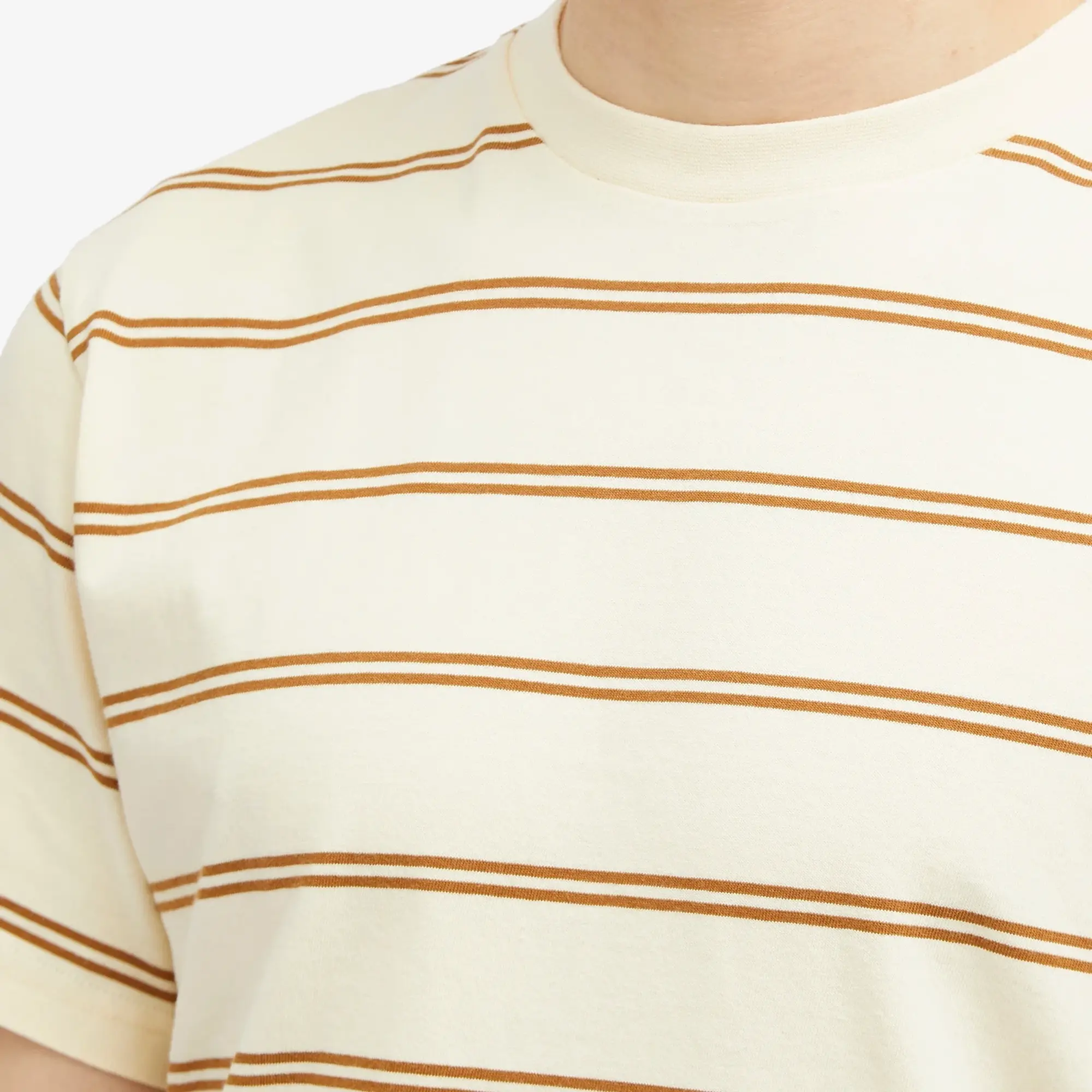 Foret Men's Ferry Stripe T-Shirt Rubber/Cloud