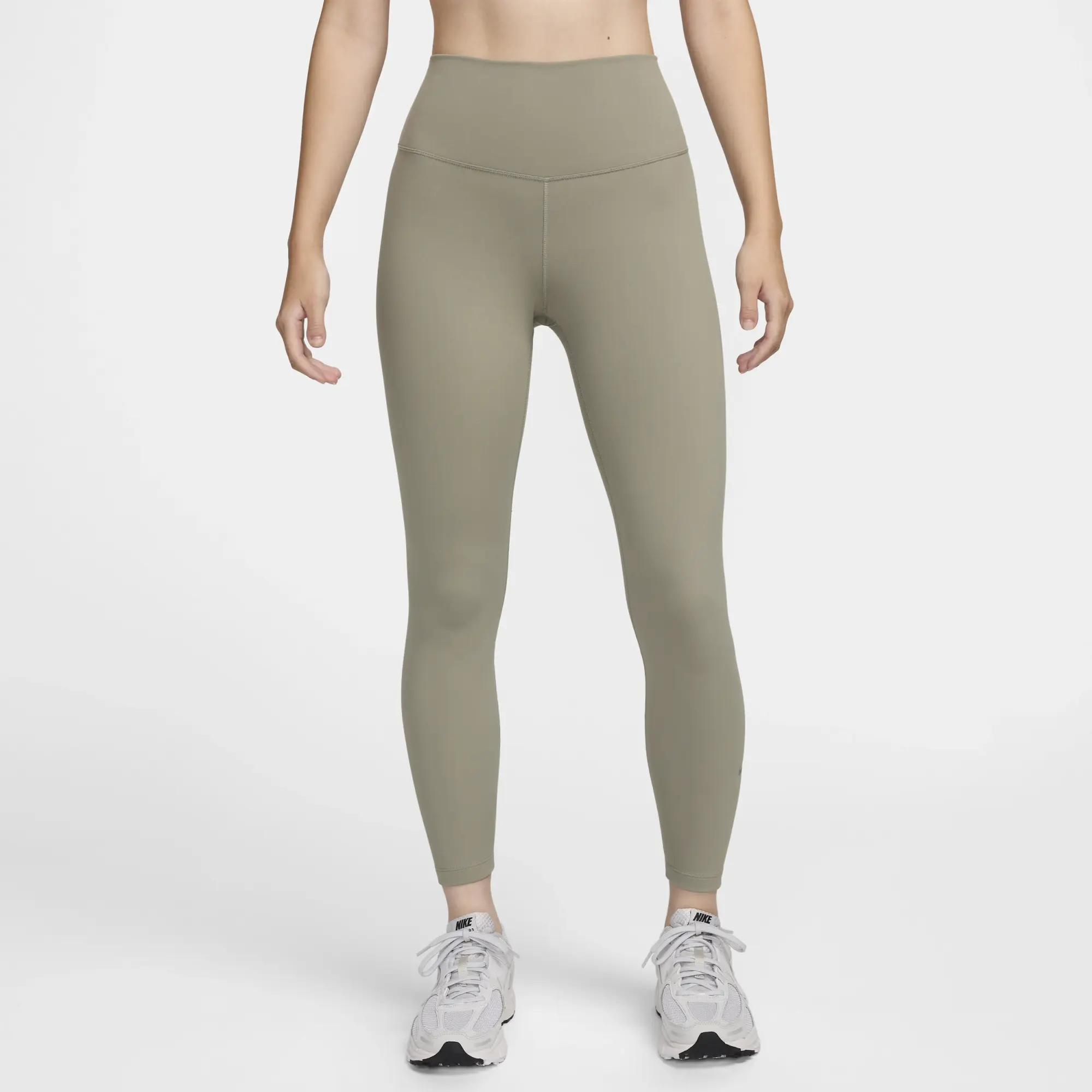 Nike One Women's High-Waisted 7/8 Leggings - Green - Recycled Polyester Minimum