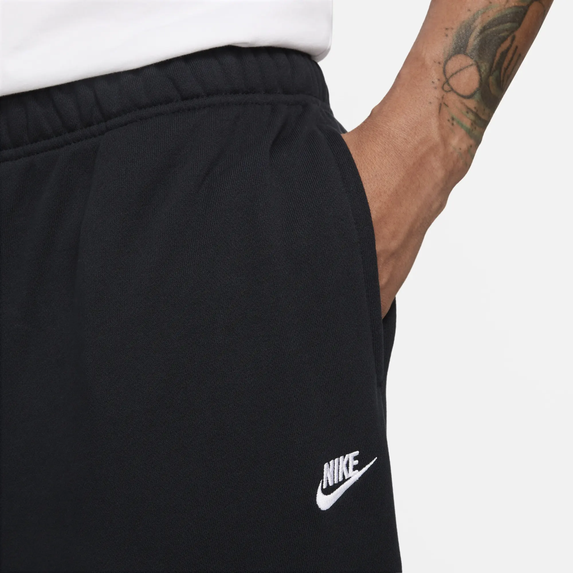 Nike Club Fleece Men's Oversized French Terry Trousers - Black - Fleece > Club Fleece