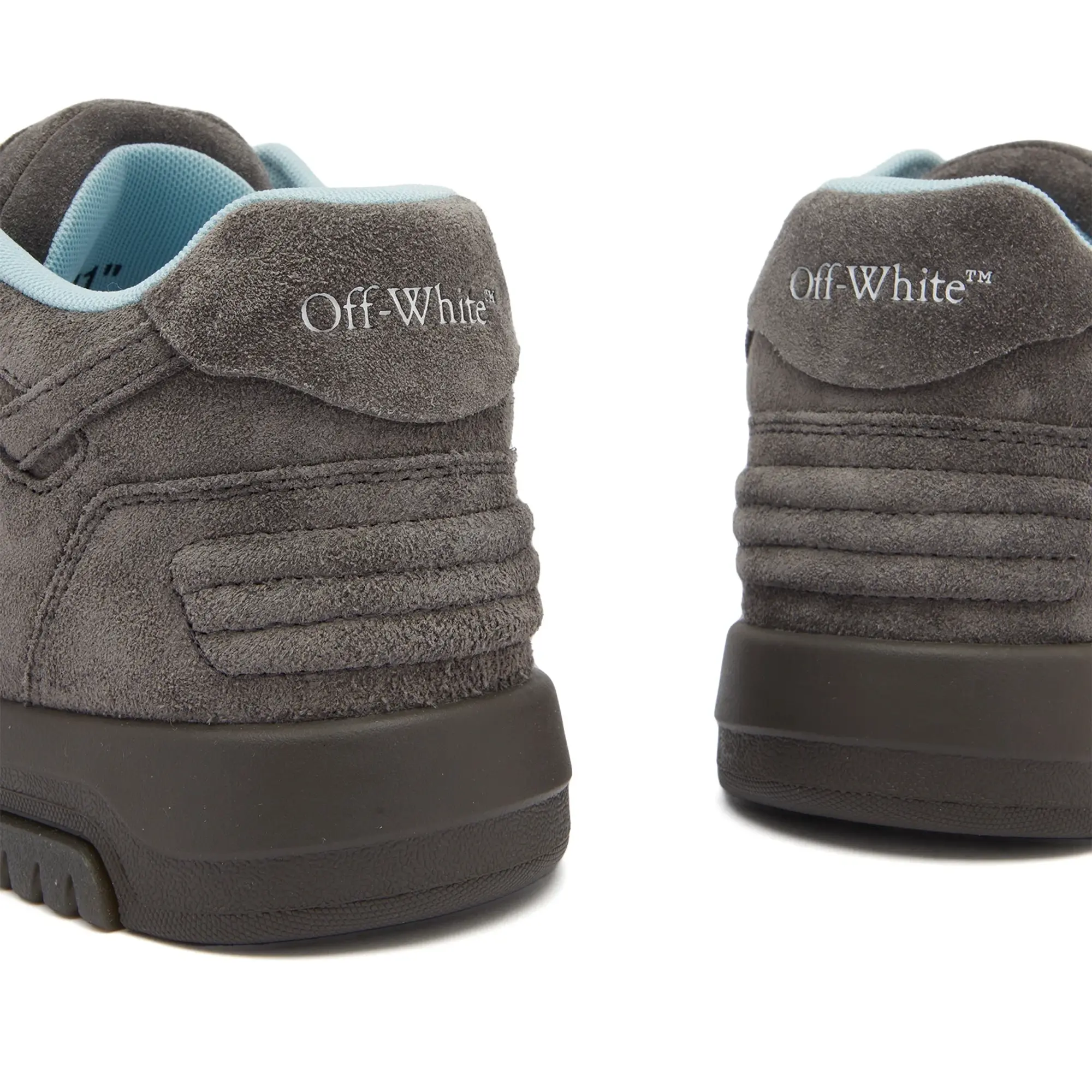 Off-White Women's Out Of Office Full Suede Sneaker Dark Grey