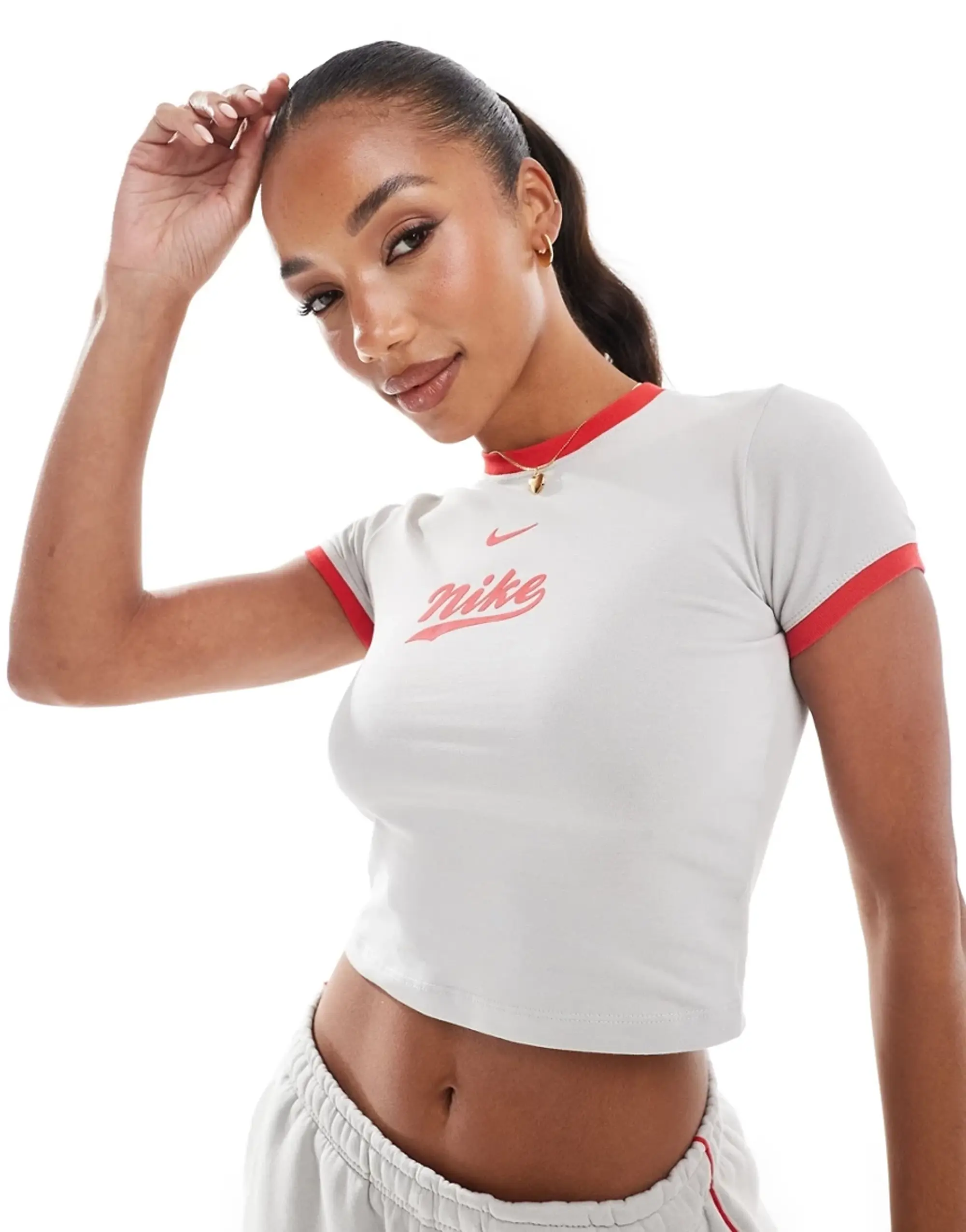 Nike Trend Baby Tee In Light Grey