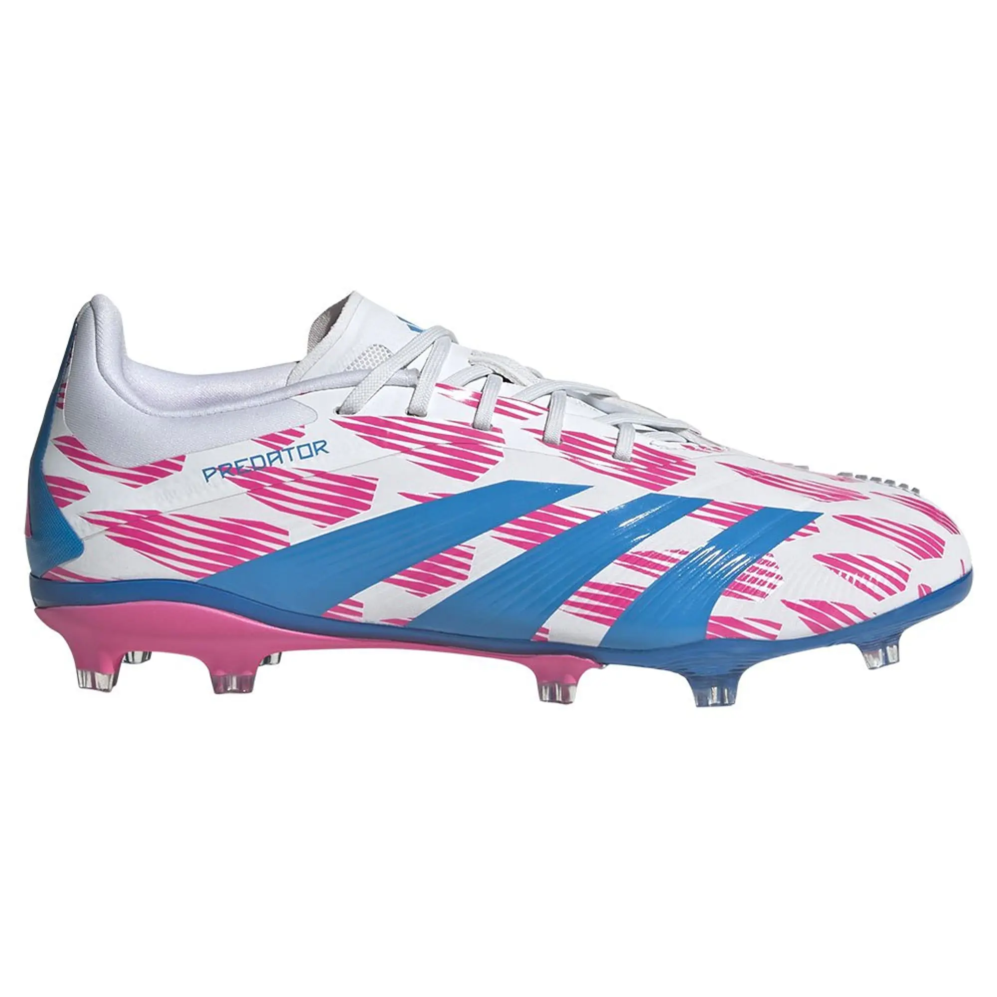 Adidas Predator Elite Fg Reemergence - Footwear White/Solar Blue/Solar Pink Kids - ['White']