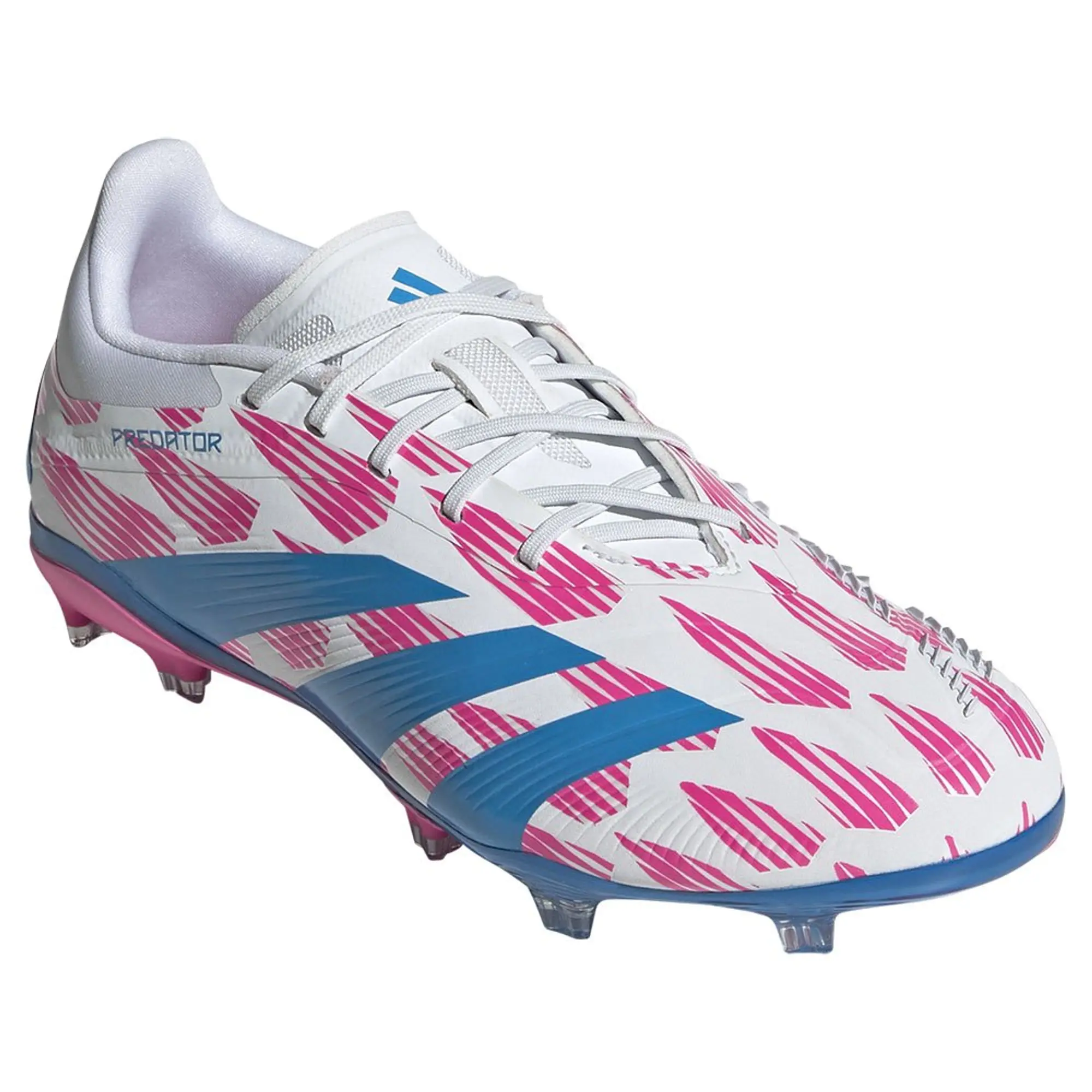 Adidas Predator Elite Fg Reemergence - Footwear White/Solar Blue/Solar Pink Kids - ['White']