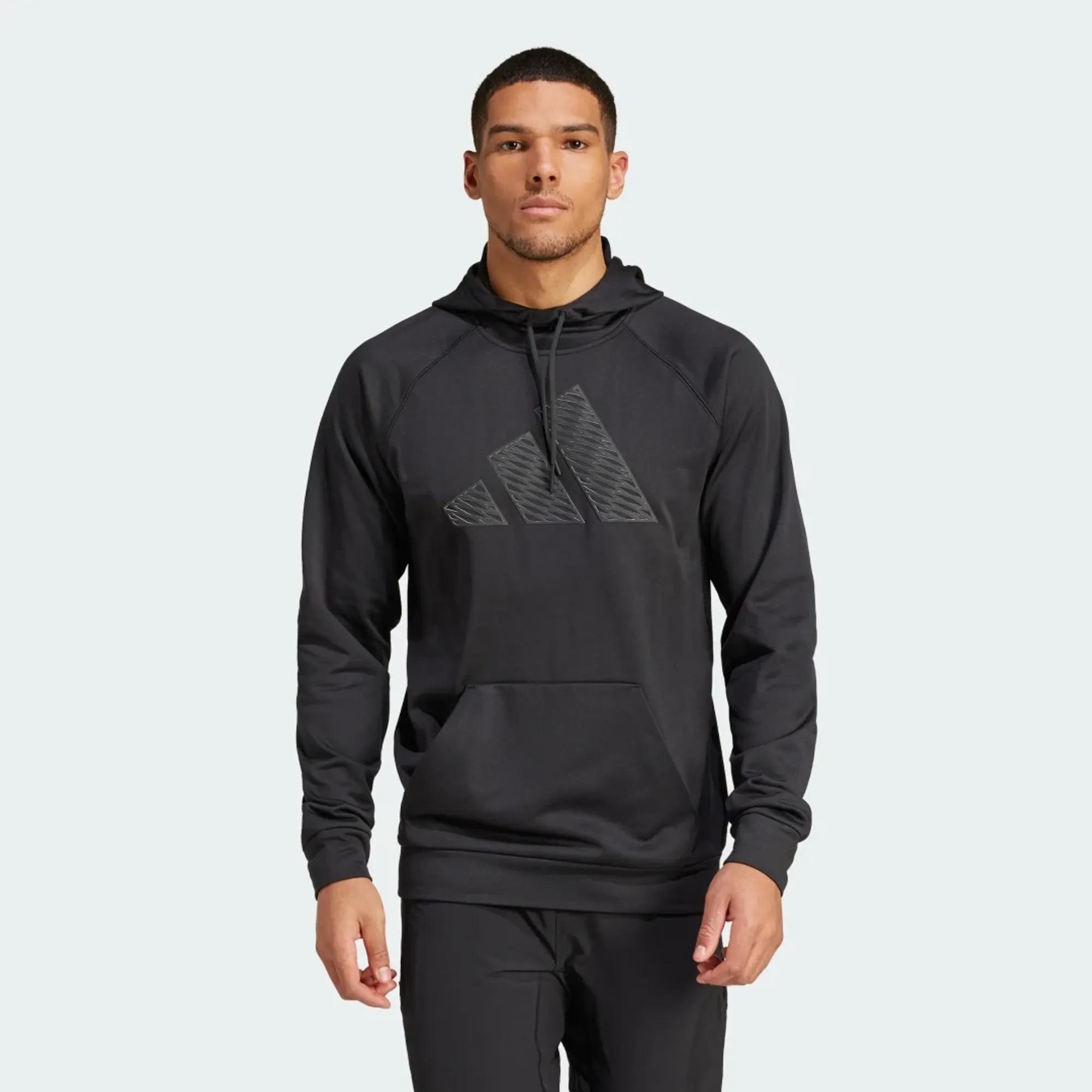 Adidas Game And Go Big Logo Hoodie  - Grey