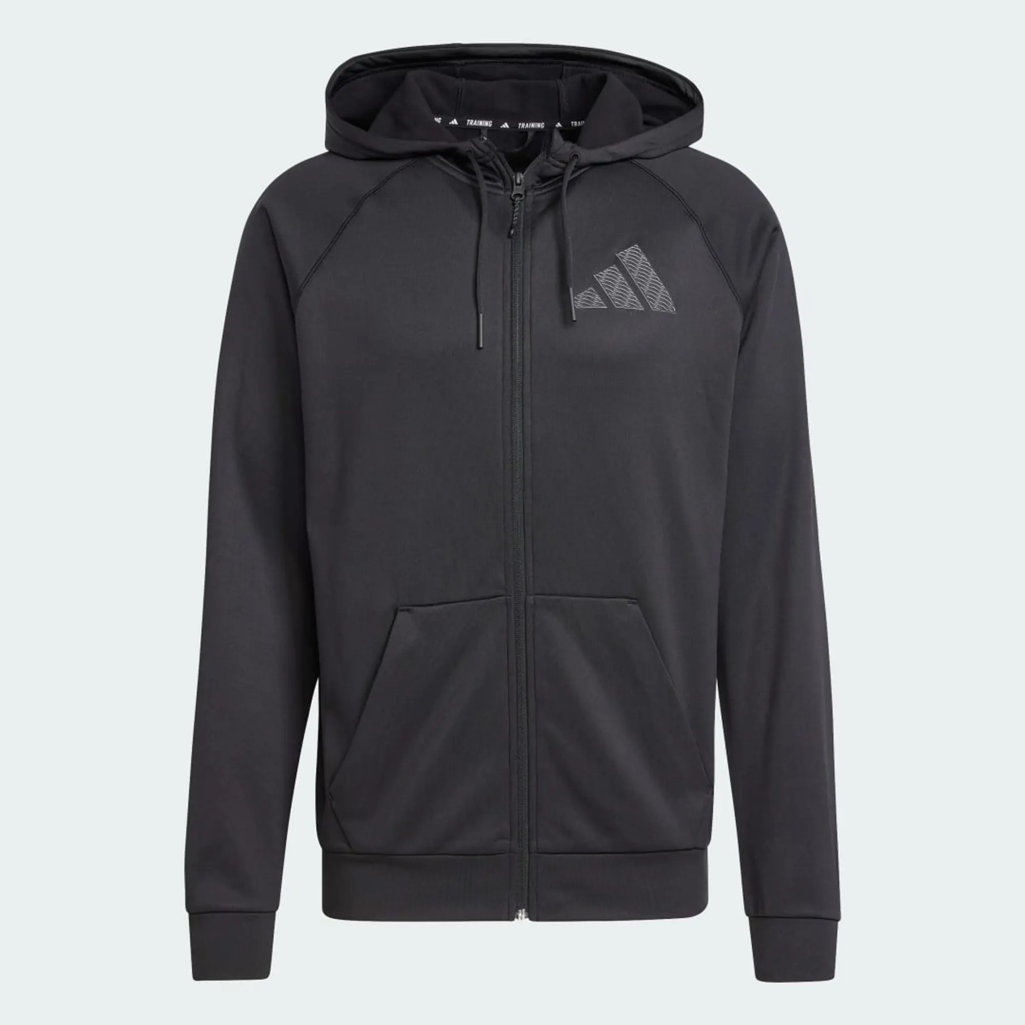 Adidas Game And Go Small Logo Full Zip Sweatshirt  - Black