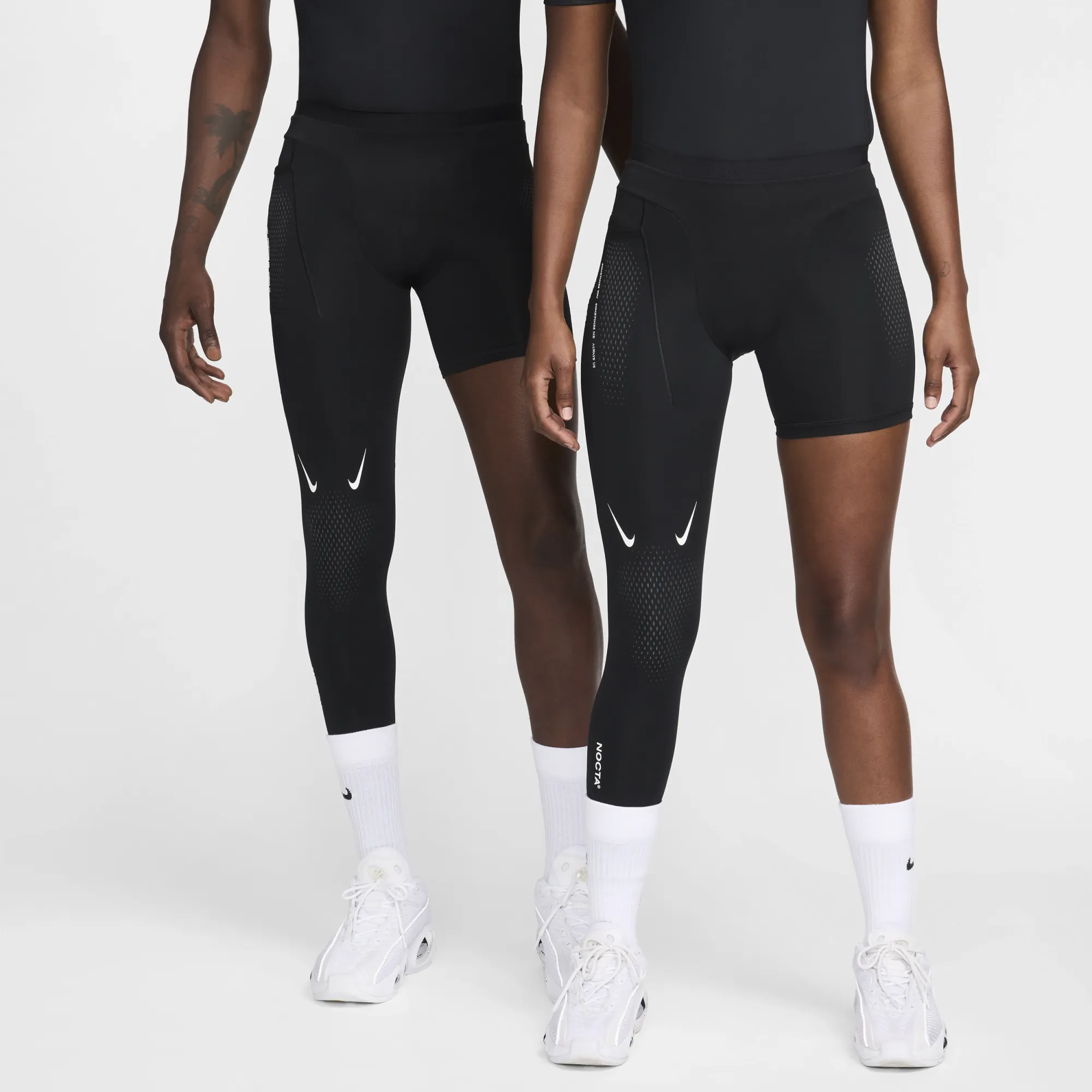 Nike NOCTA Men's Single-Leg Basketball Tights (Right) - Black