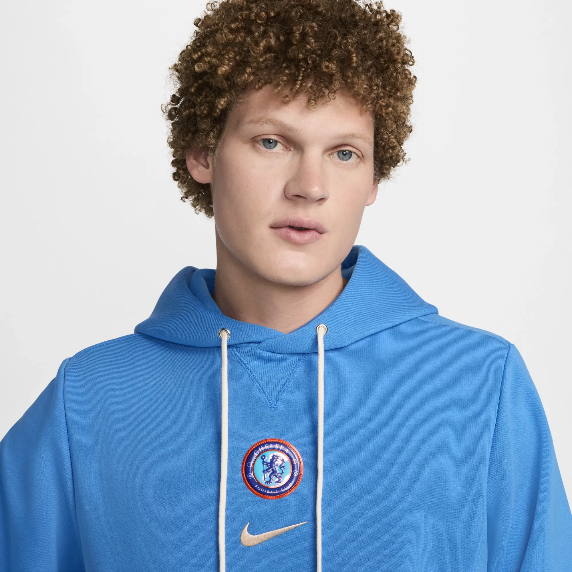 Nike Chelsea Dri-Fit Standard Issue PO Hoodie - Light Photo Blue/Guava Ice - 2024-2025