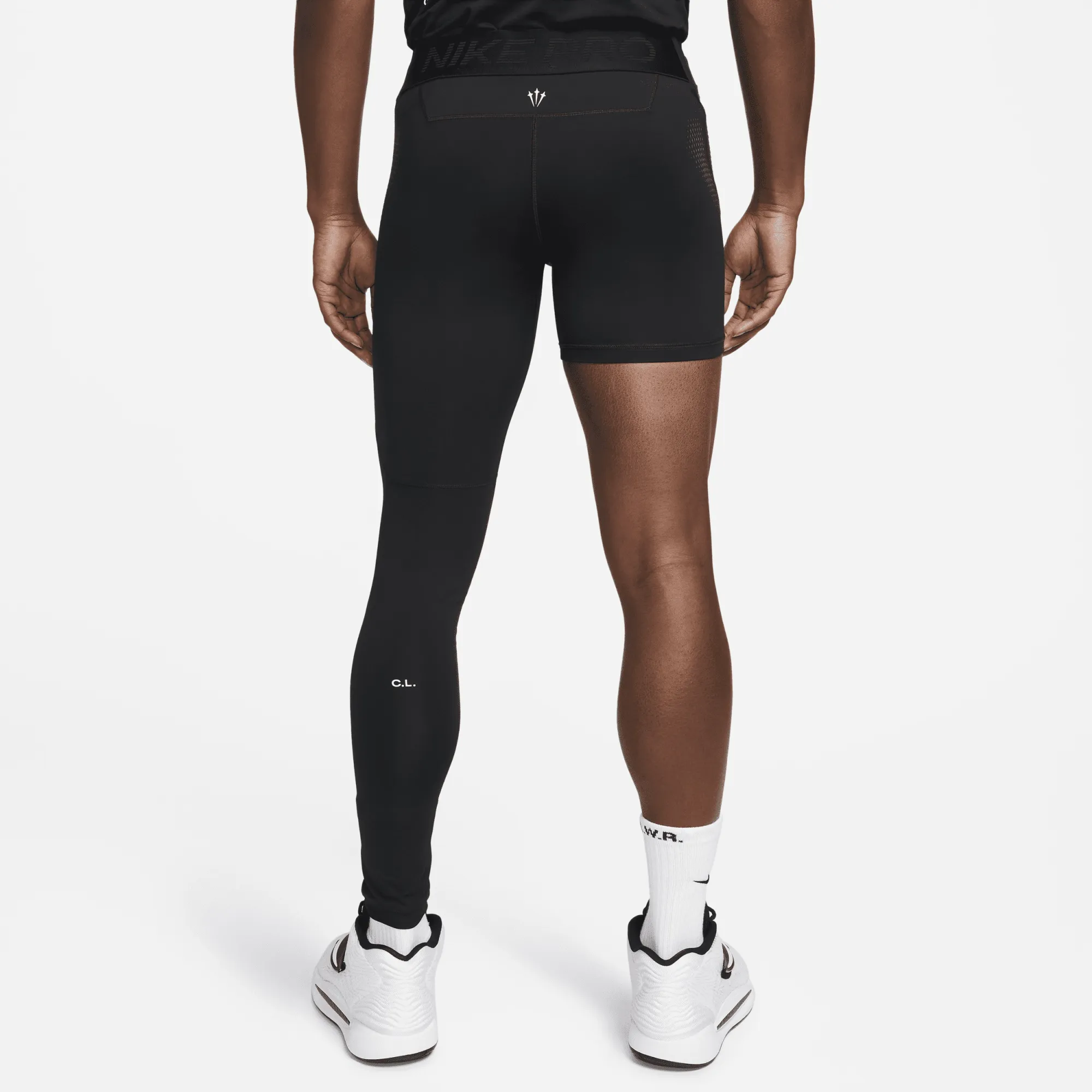 Nike NOCTA Men's Single-Leg Basketball Tights (Left) - Black