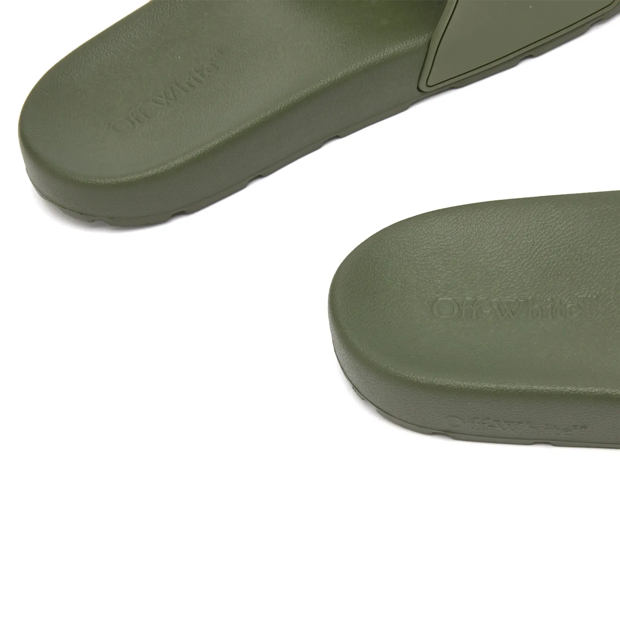 Off-White Men's Bookish Sliders Silver