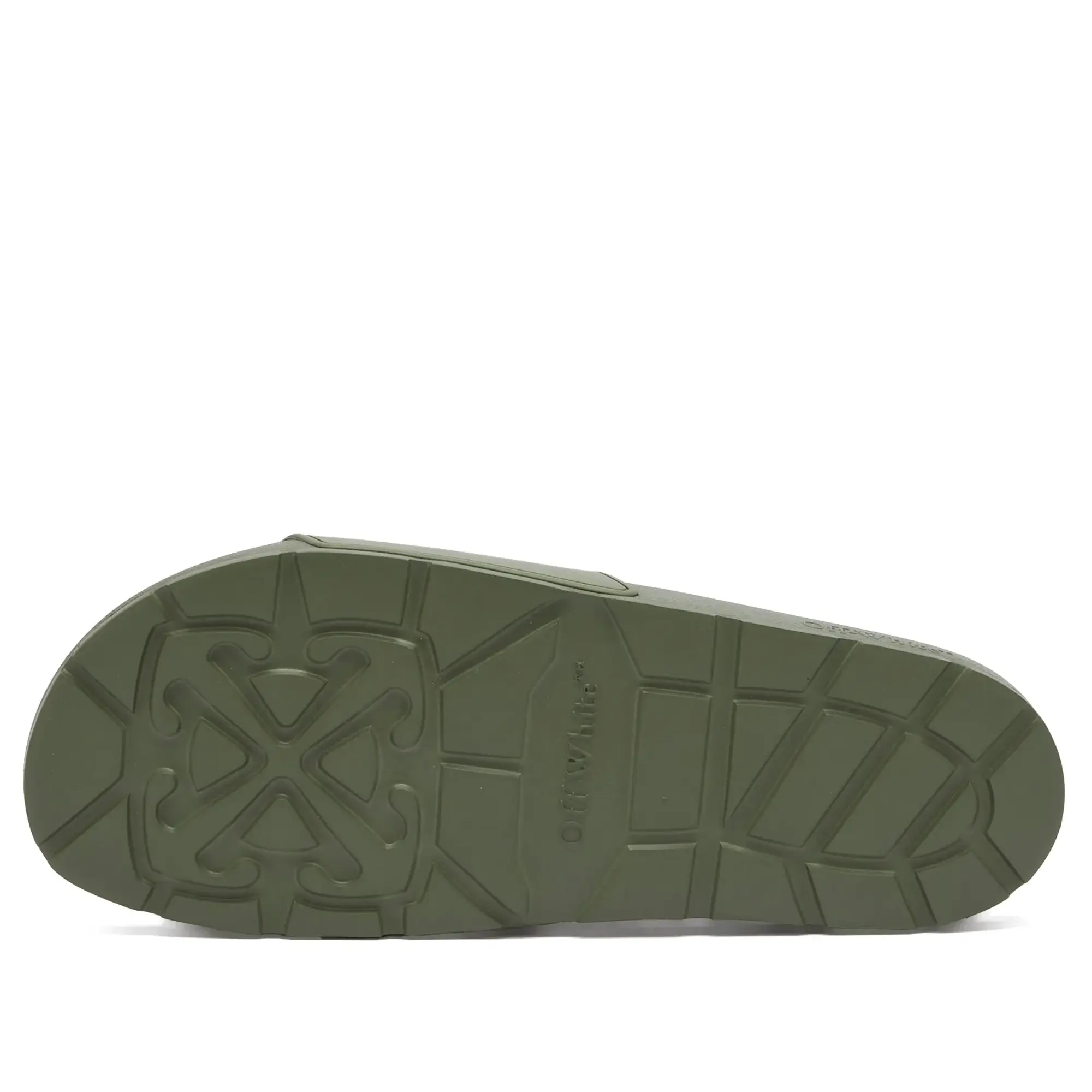 Off-White Men's Bookish Sliders Silver