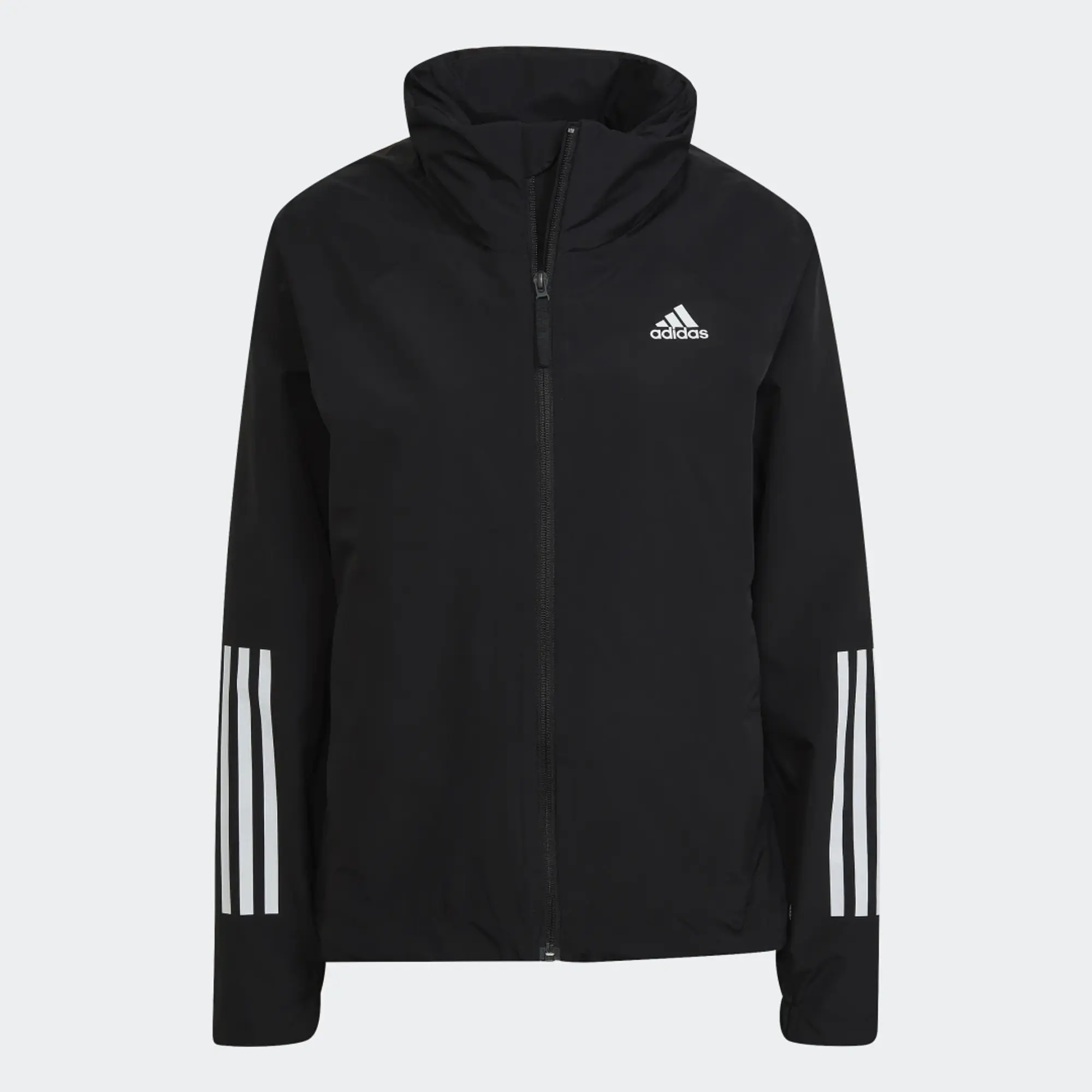 adidas Hooded Tracksuit Top Womens - Black