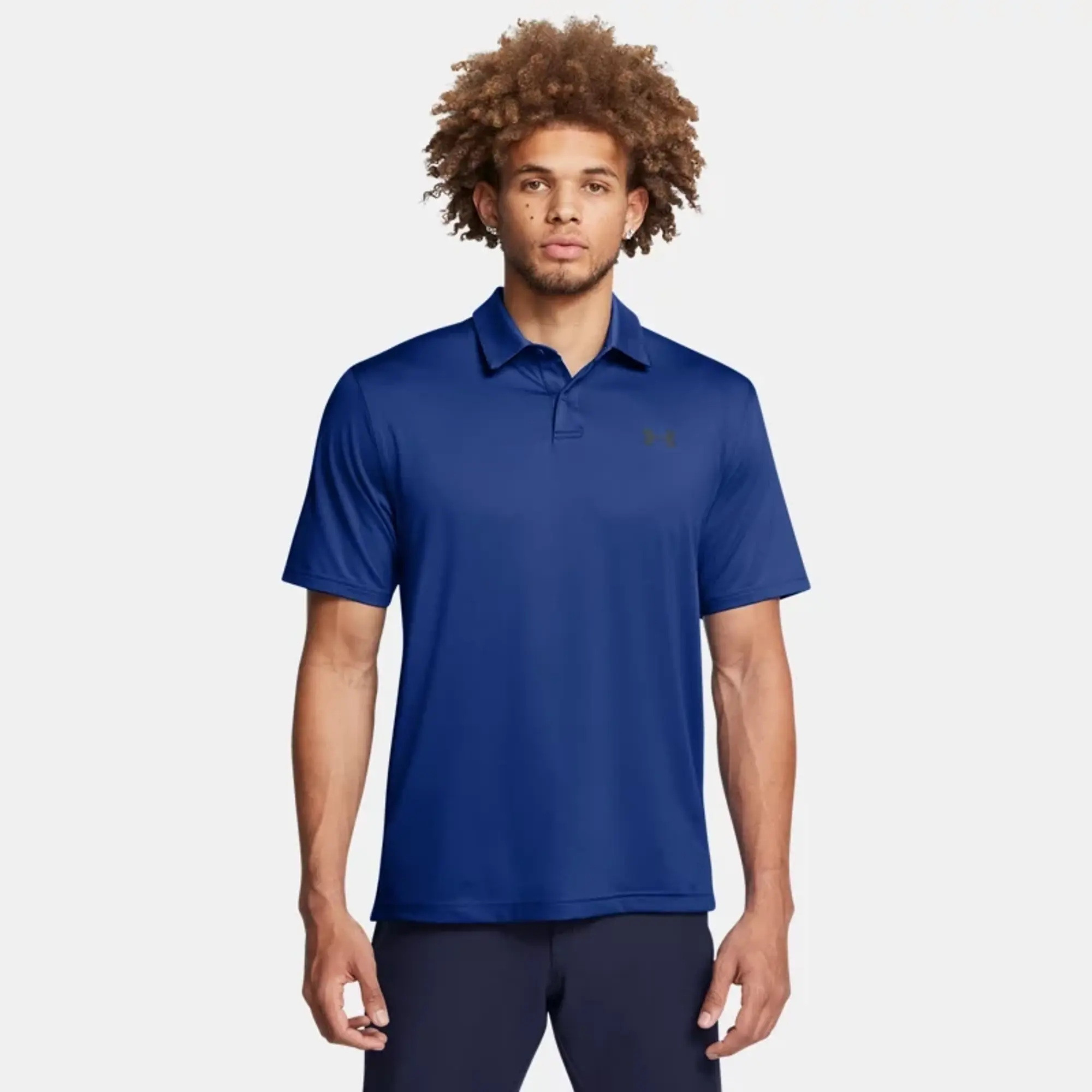 Men's  Under Armour  Tee To Green Polo Tech Blue / Black L