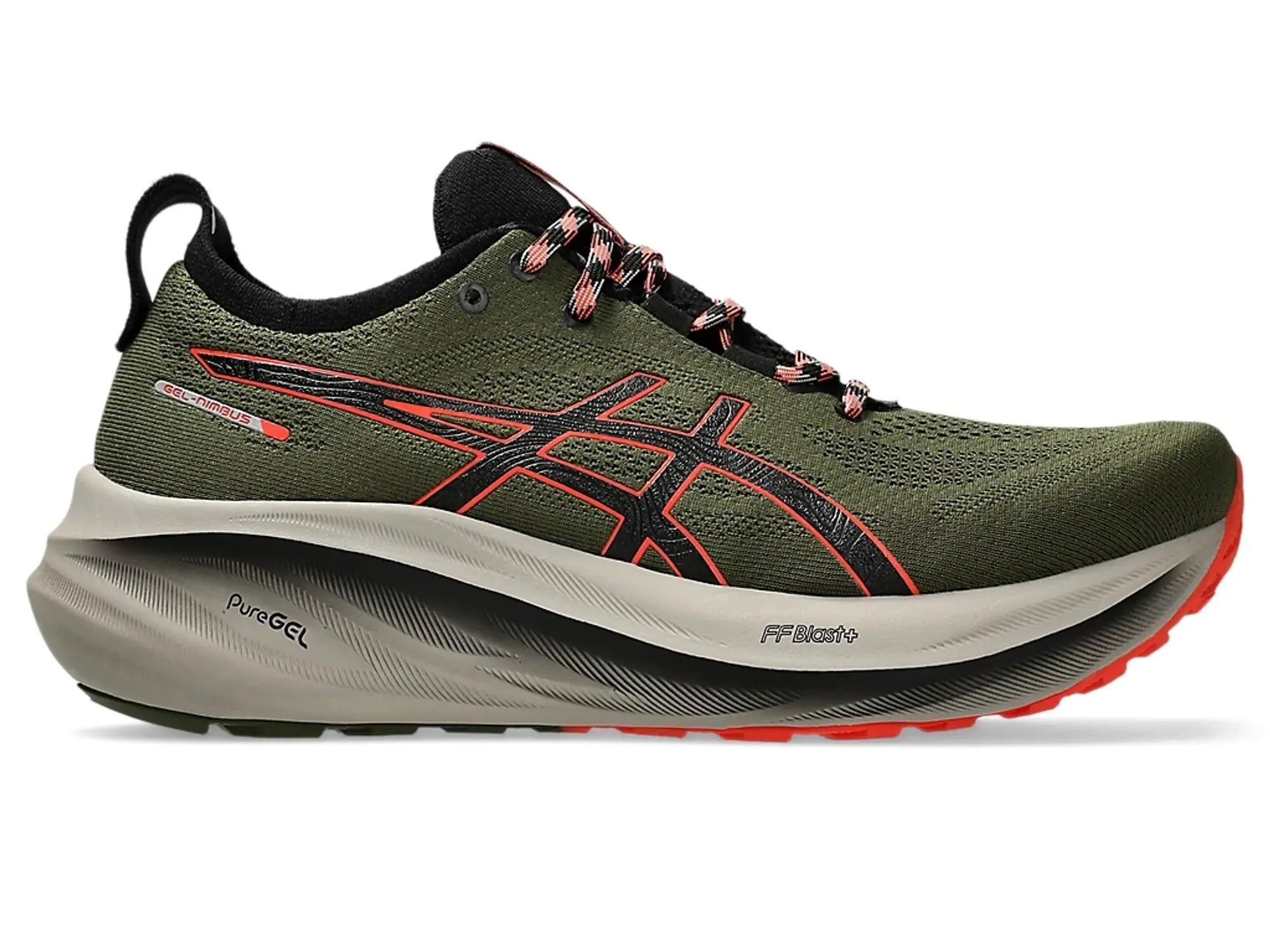 Asics Gel-Nimbus 26 Tr Neutral Trail Running Trainers In Brown And Red