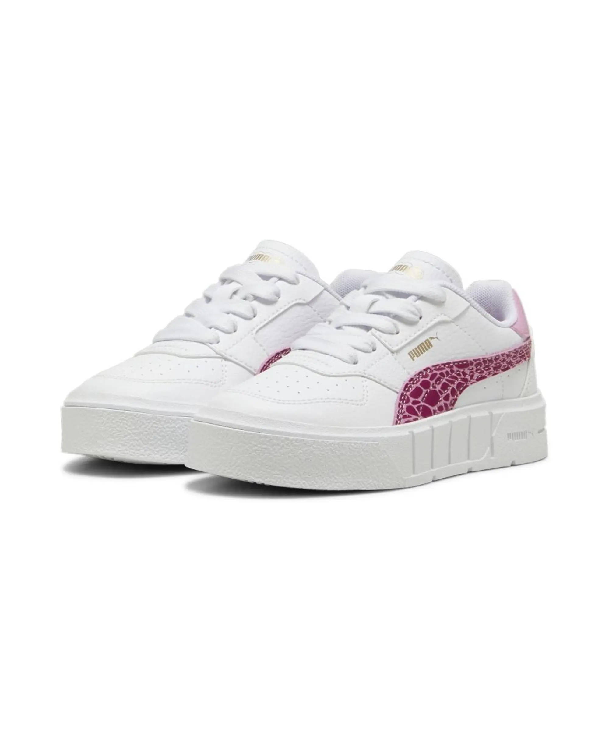 Puma Girls Cali Court Animal Sneakers - White