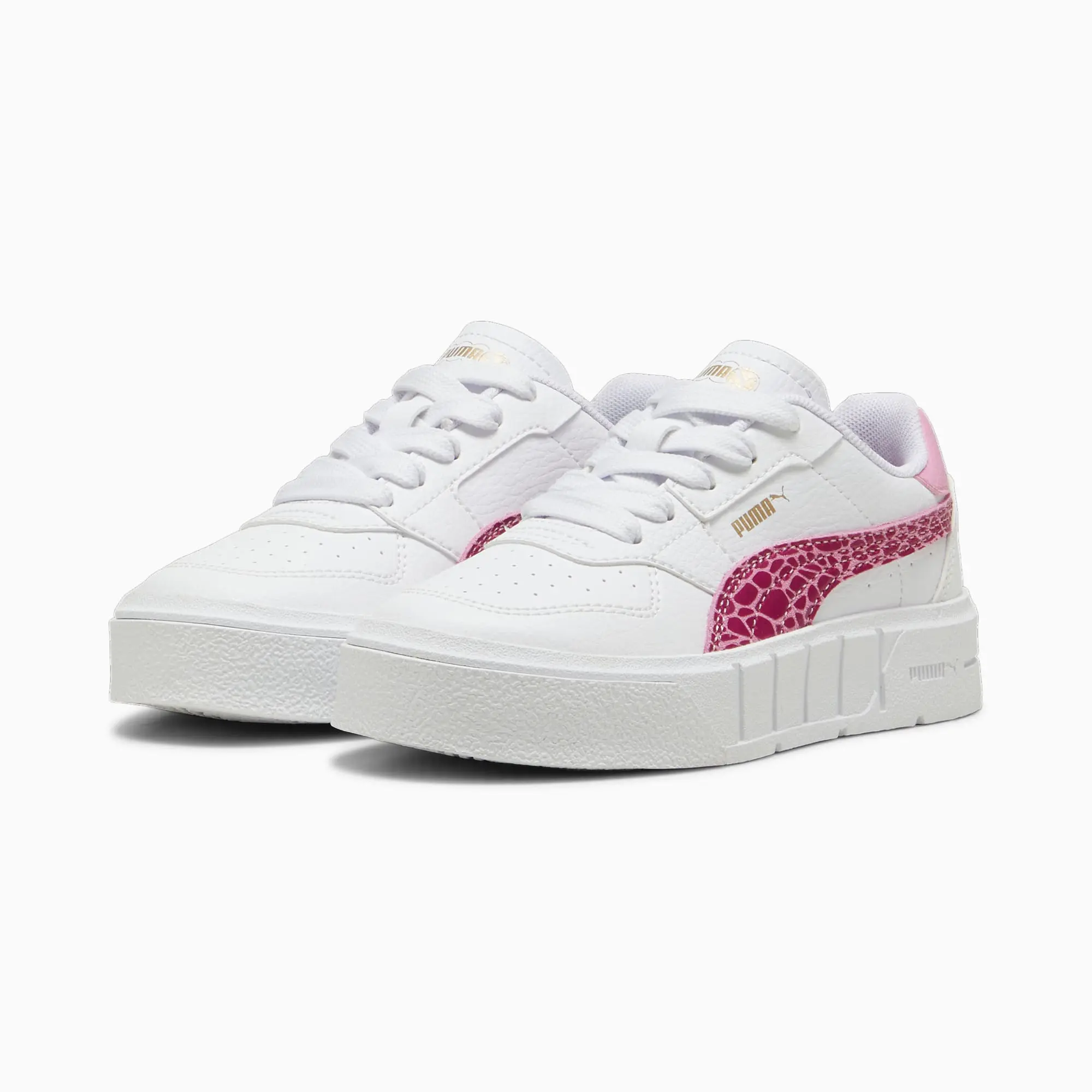 Puma Girls Cali Court Animal Sneakers - White