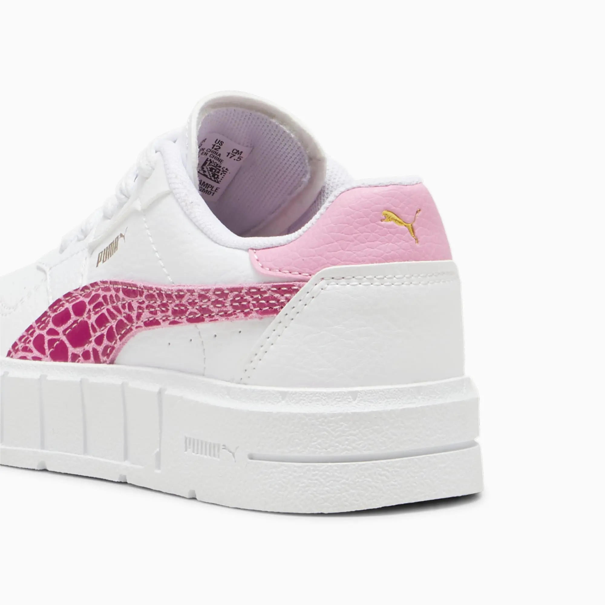 Puma Girls Cali Court Animal Sneakers - White