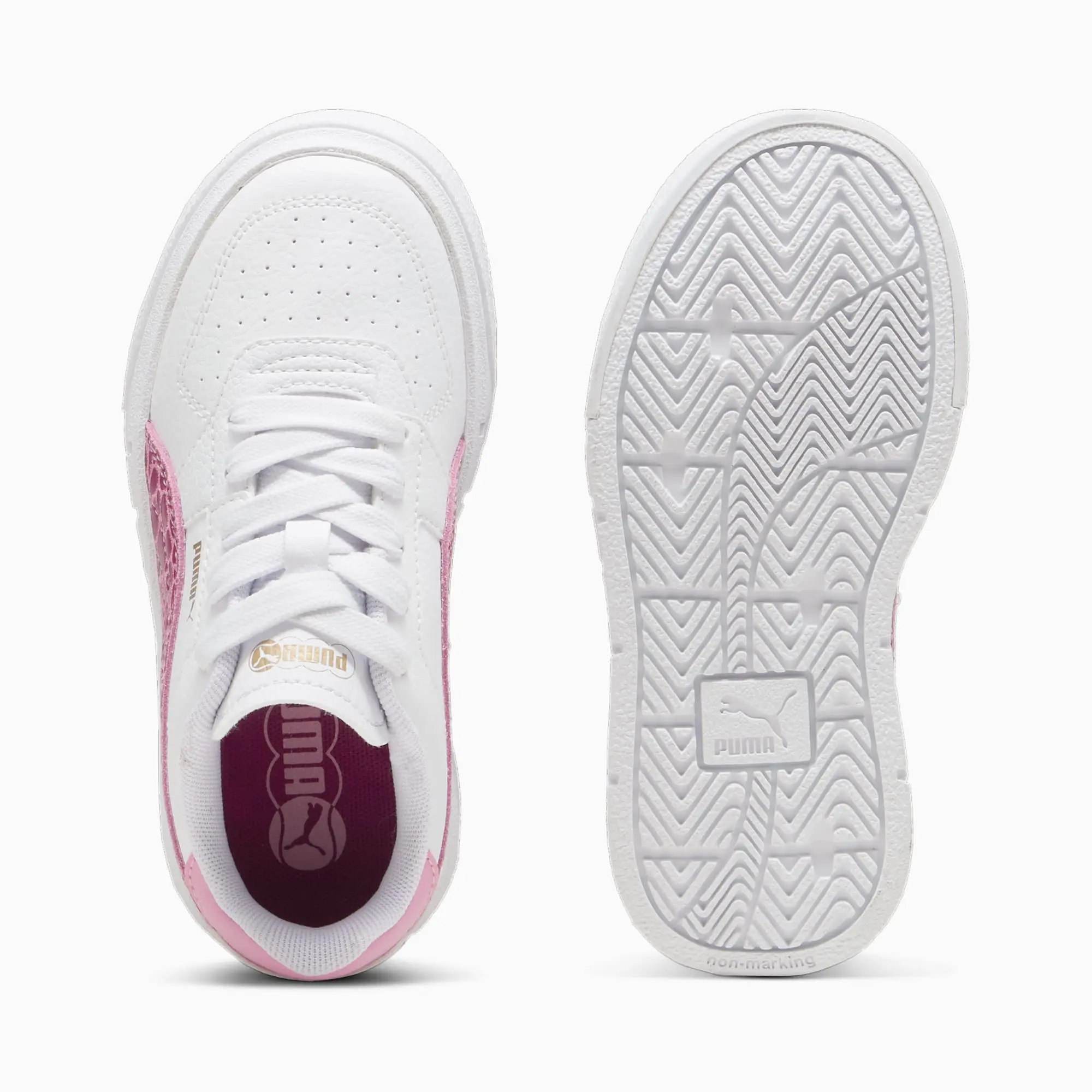 Puma Girls Cali Court Animal Sneakers - White