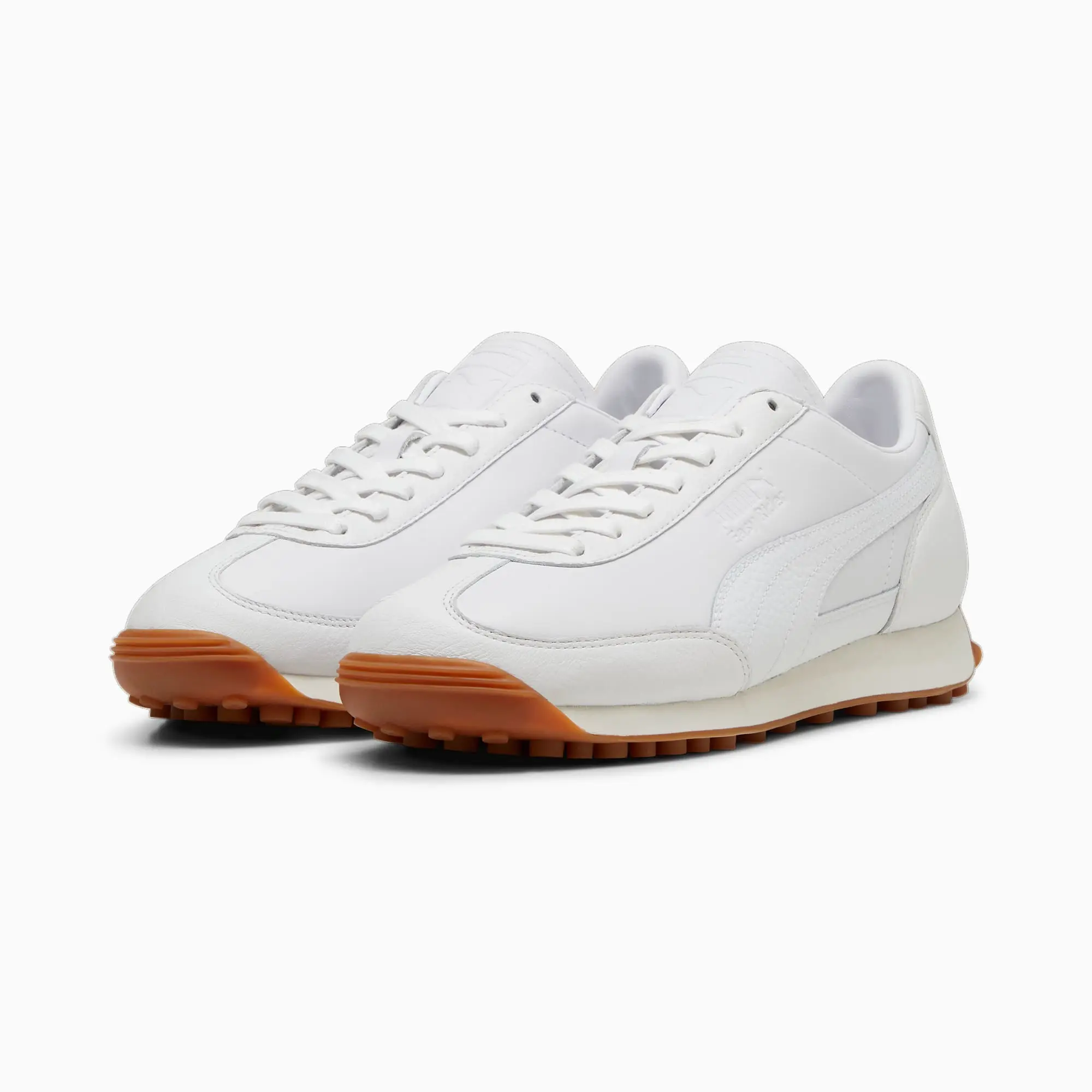 PUMA Easy Rider Leather Sneakers Unisex, White/Frosted Ivory