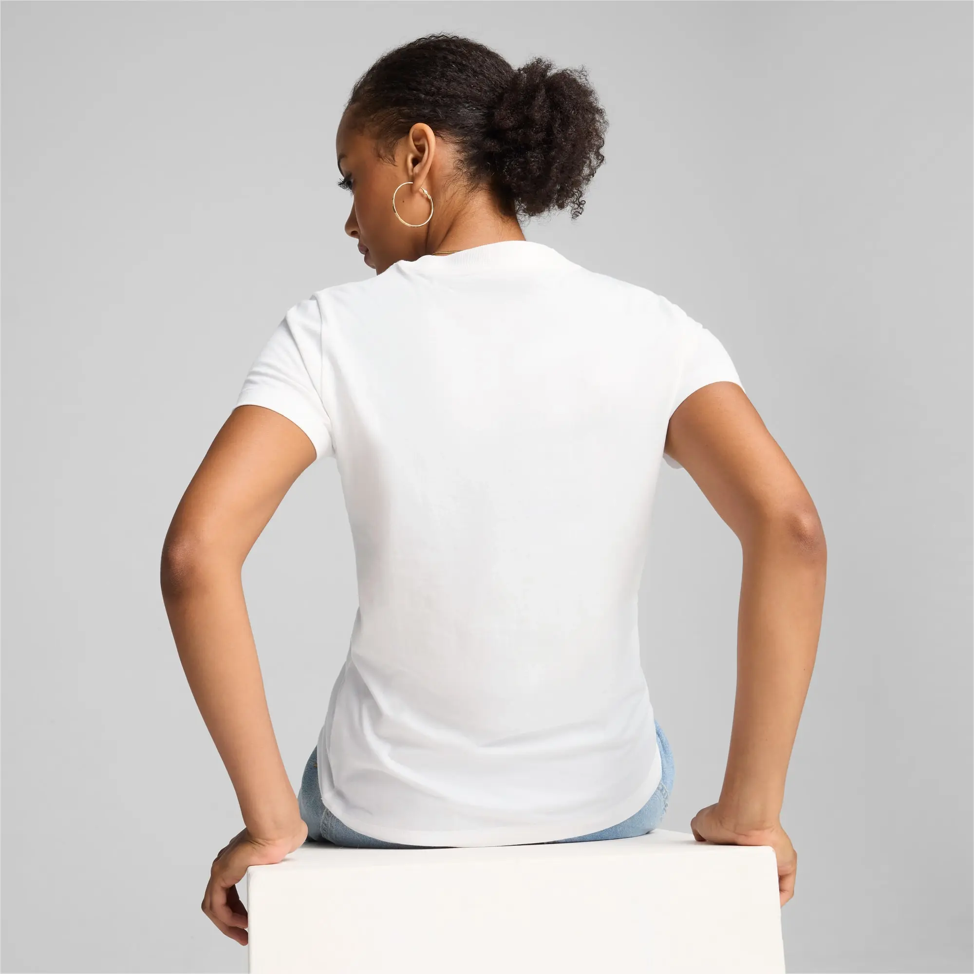 PUMA Squad Graphic T-Shirt Women, White