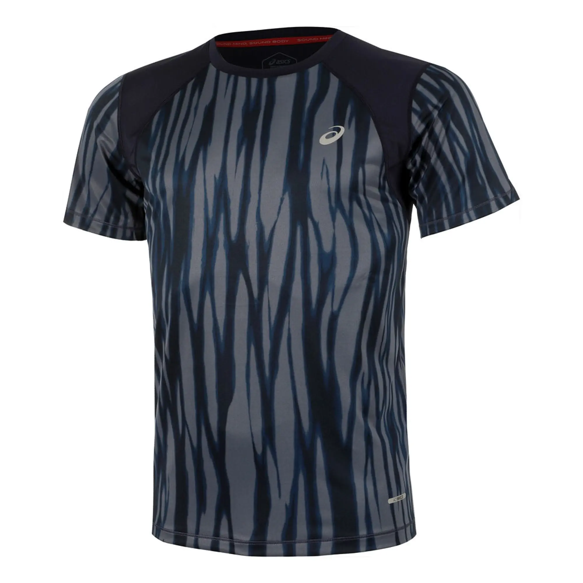 ASICS Road Aop Running Shirt Men - Dark Blue