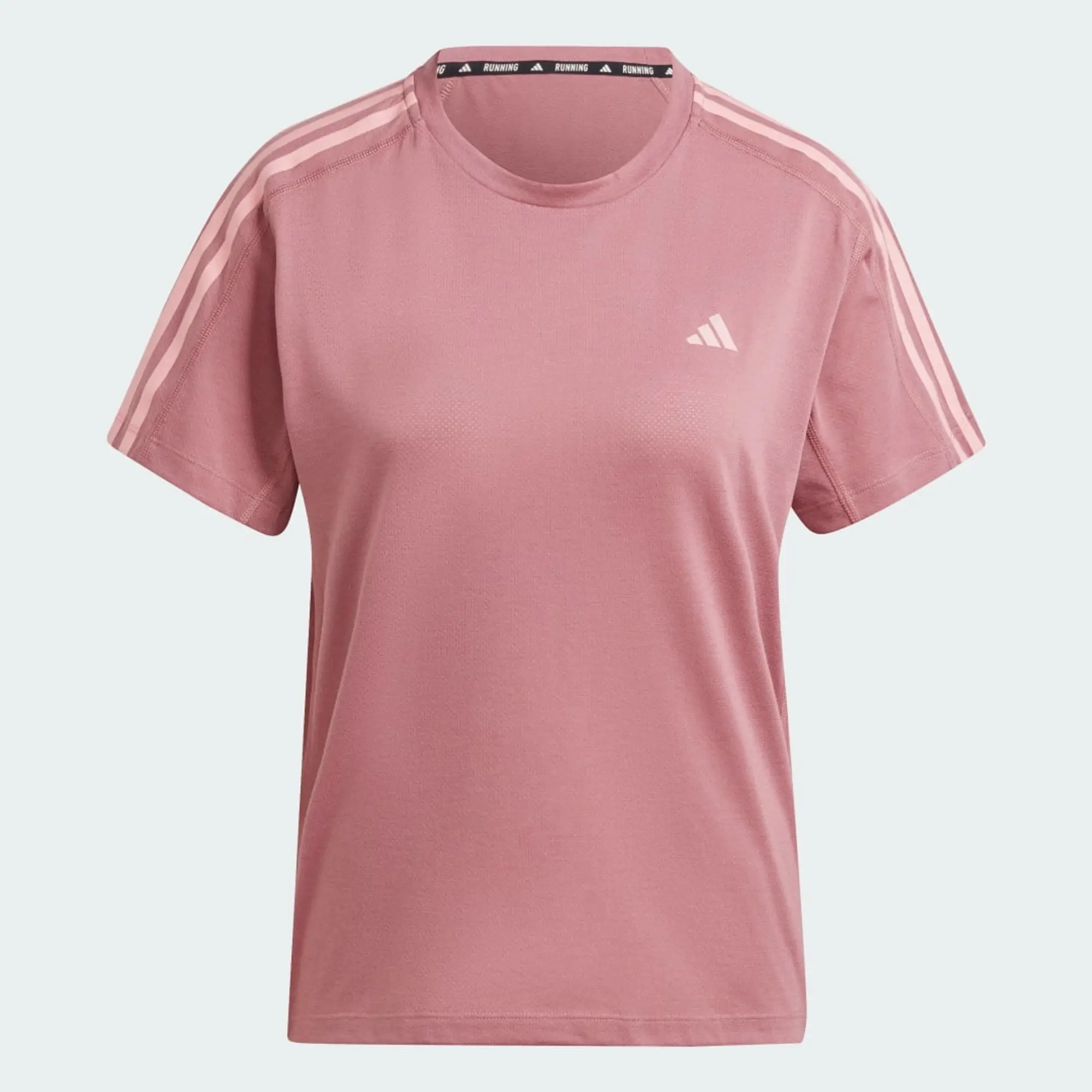 Adidas Own The Run 3 Stripes Short Sleeve T-shirt  - Pink