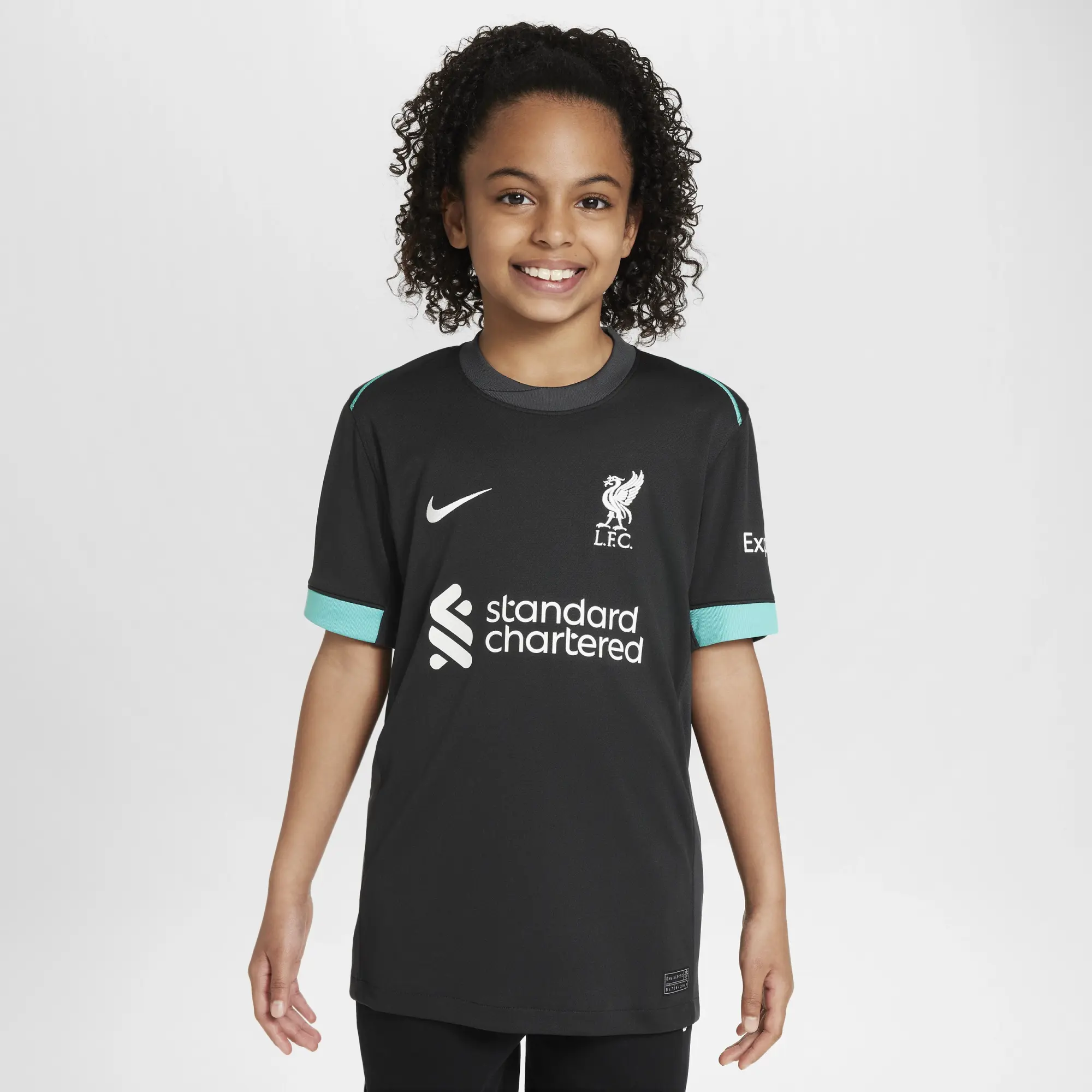 Kids' Nike Liverpool 24/25 Away Jersey in Green