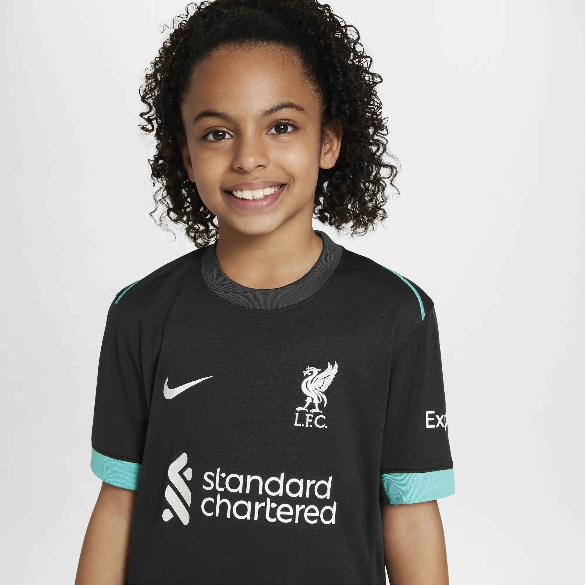 Kids' Nike Liverpool 24/25 Away Jersey in Green