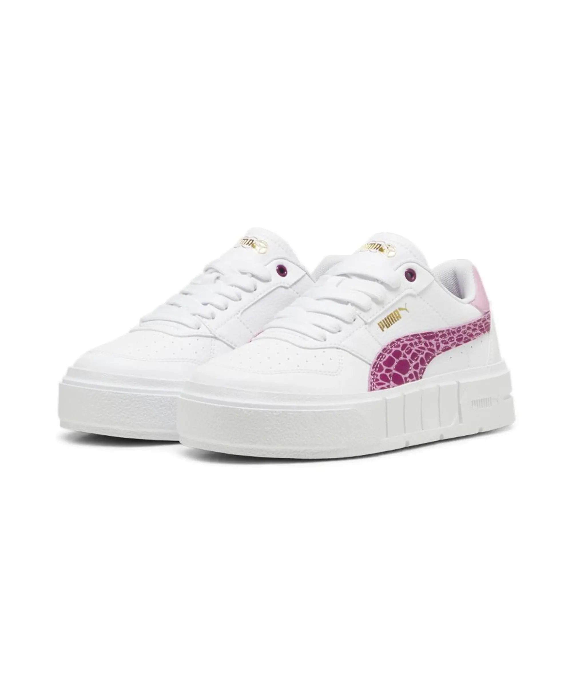 Puma Girls Cali Court Animal Sneakers - White