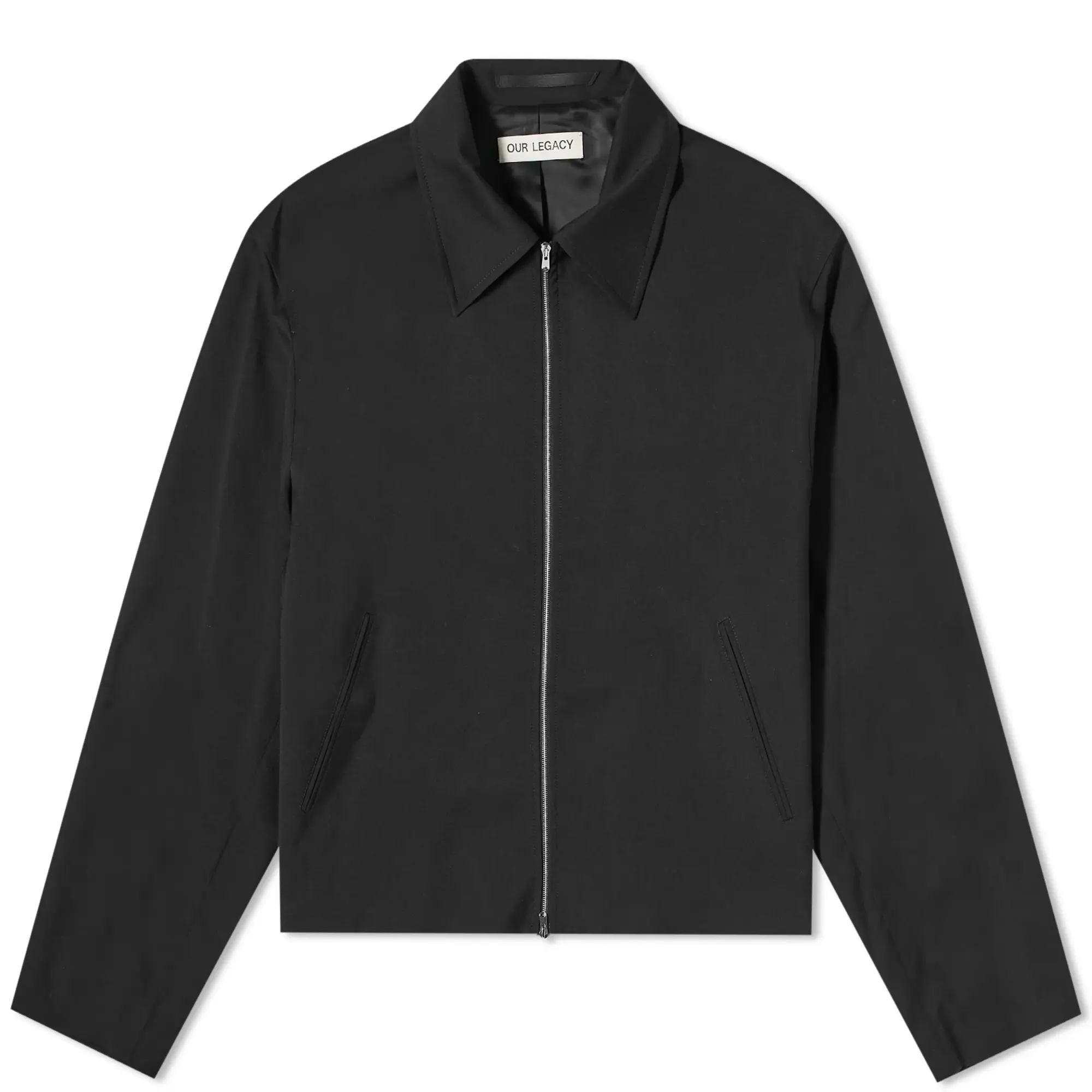 Our Legacy Men's Mini Zip Jacket Black Worsted Wool