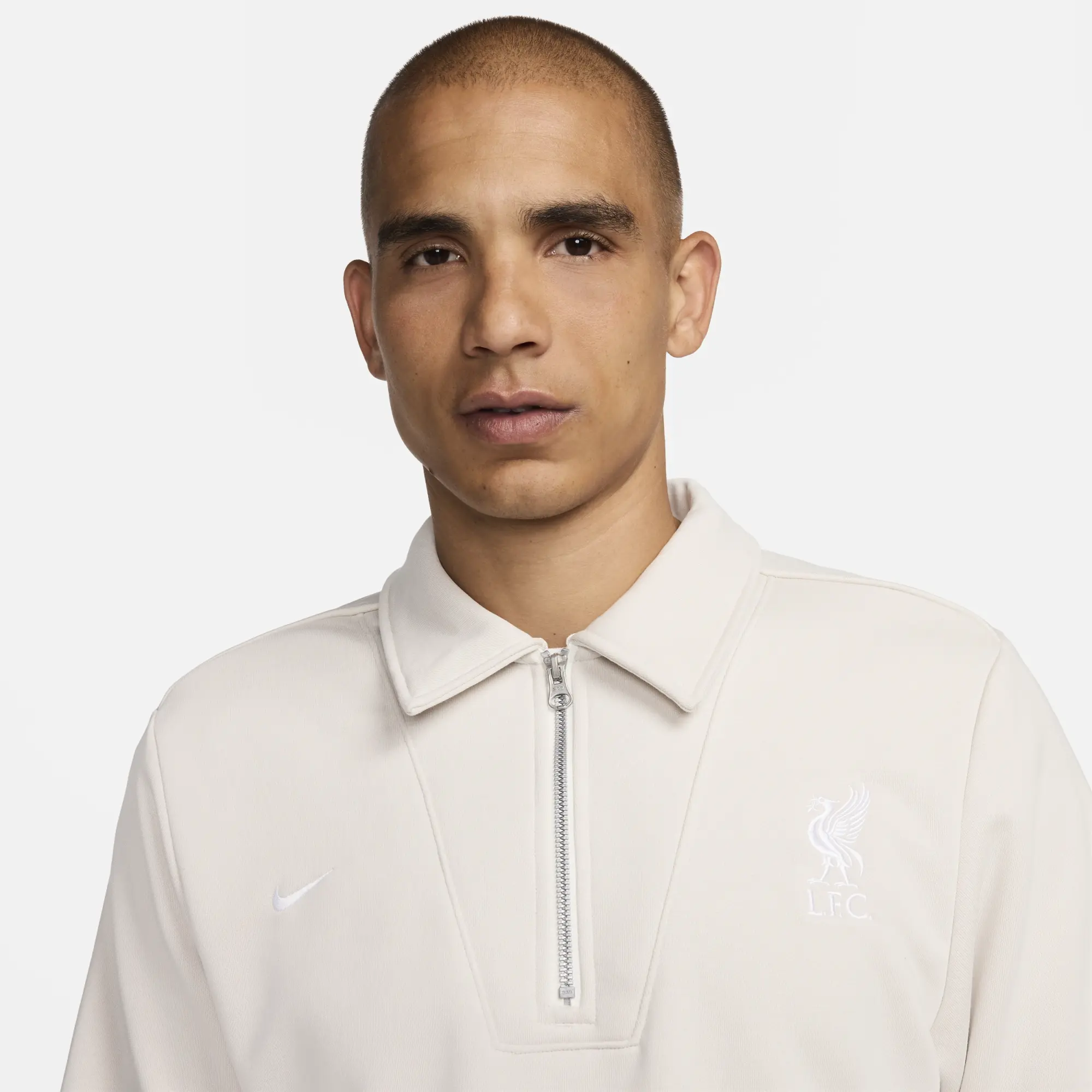 Nike Liverpool Shirt Dri-Fit Standard Issue 1/4 Zip - White - ['White']