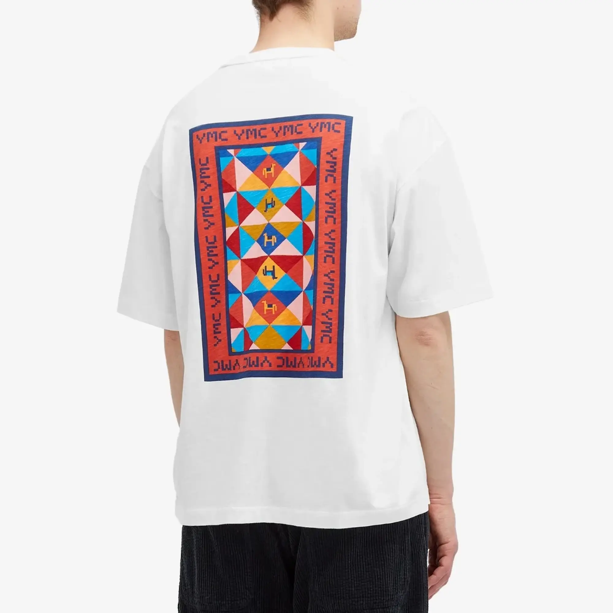 YMC Men's Triple Quilt T-Shirt White