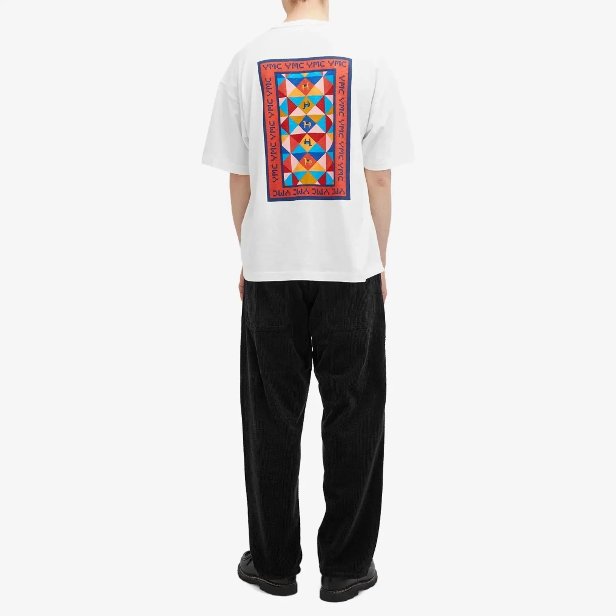YMC Men's Triple Quilt T-Shirt White