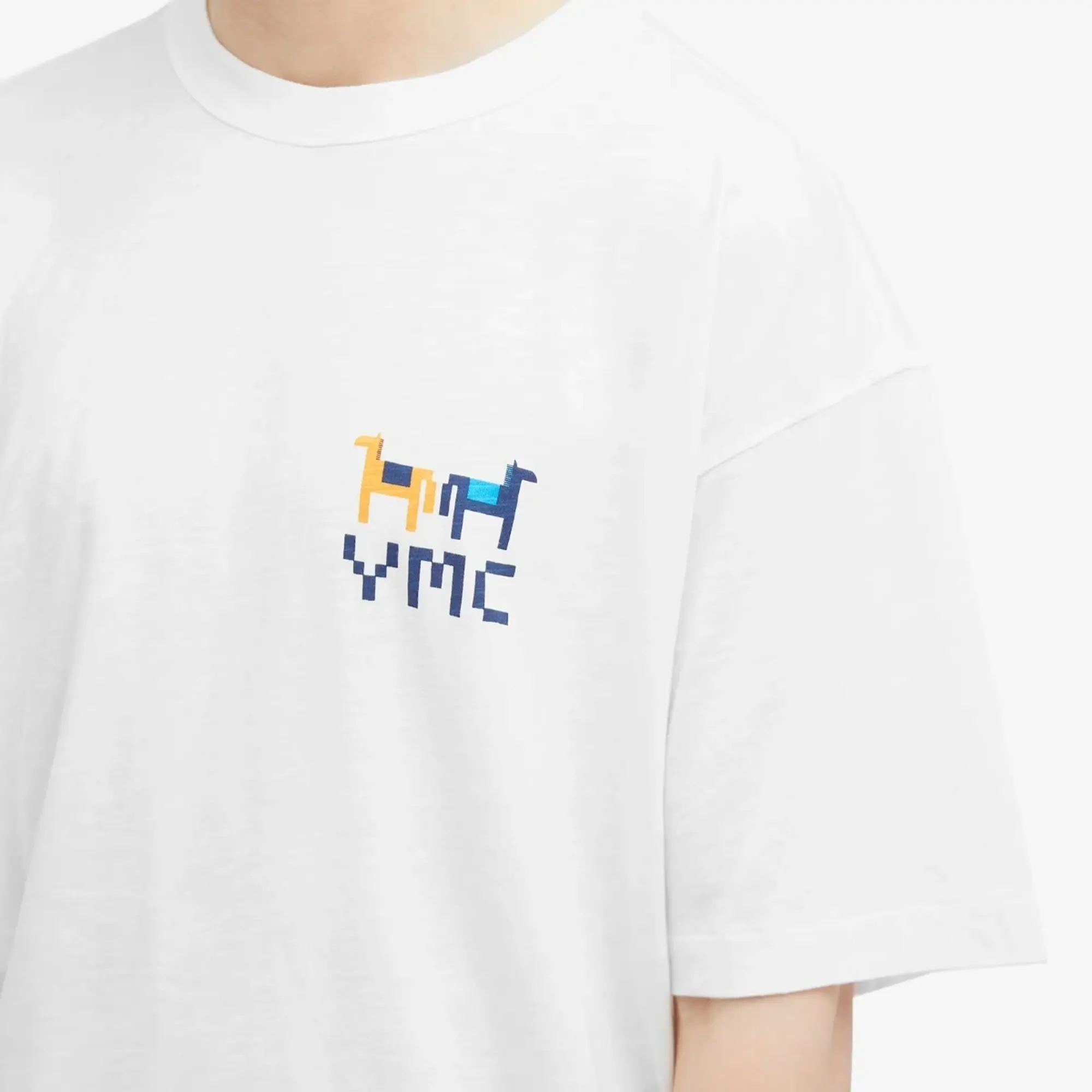 YMC Men's Triple Quilt T-Shirt White