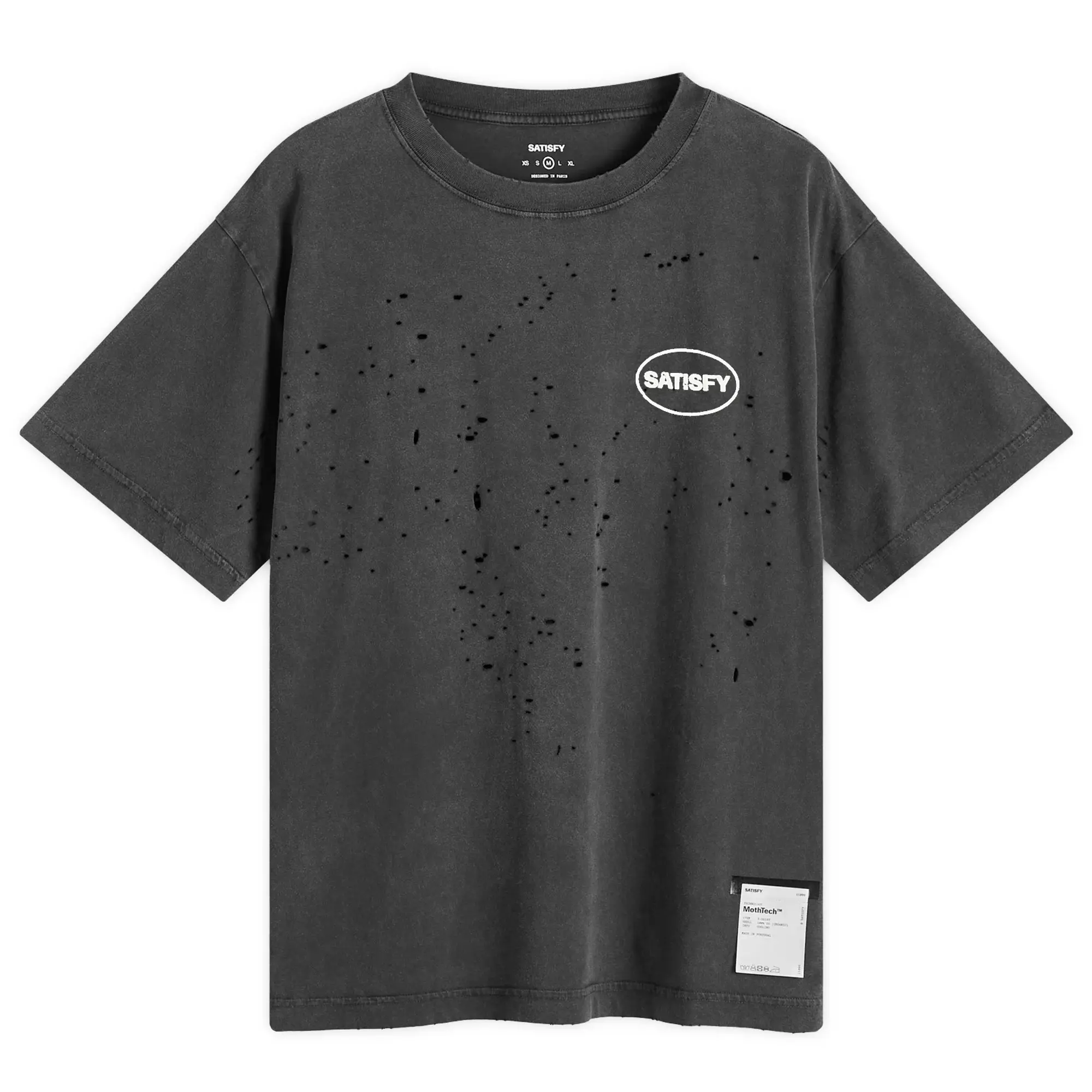 Satisfy MothTech T-Shirt - Black, Black