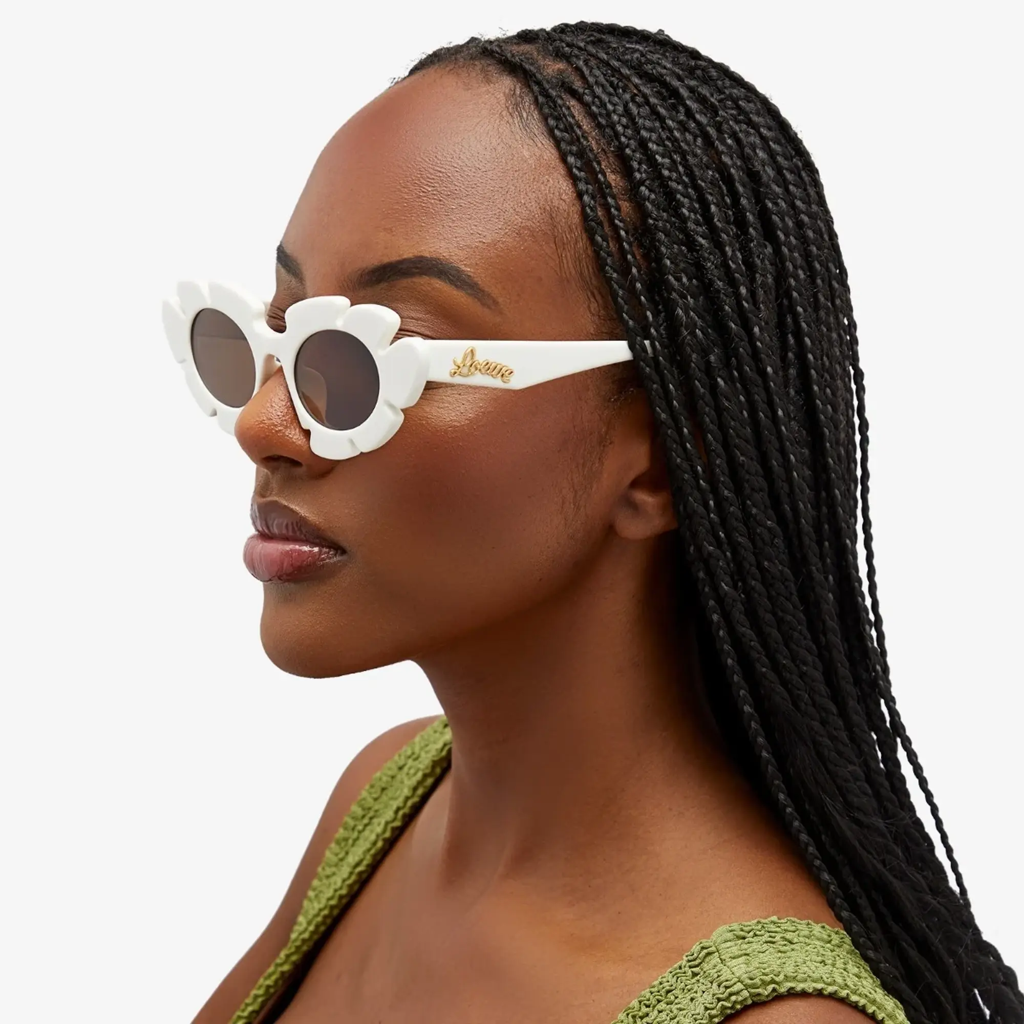 Loewe Eyewear Paula's Ibiza Flower Sunglasses Ivory
