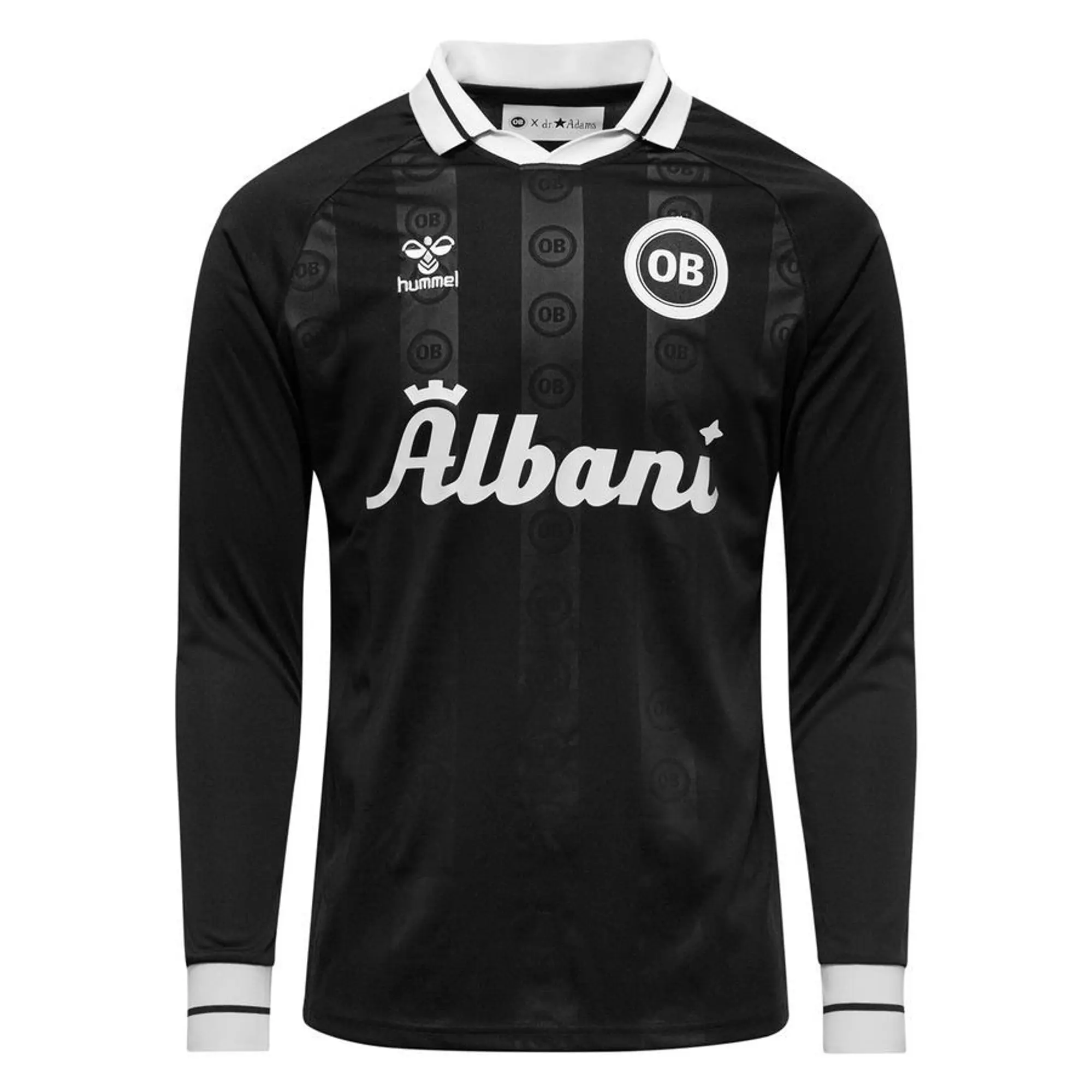Hummel Odense Boldklub Training Shirt Pre Match - Black Long Sleeves - ['Black']