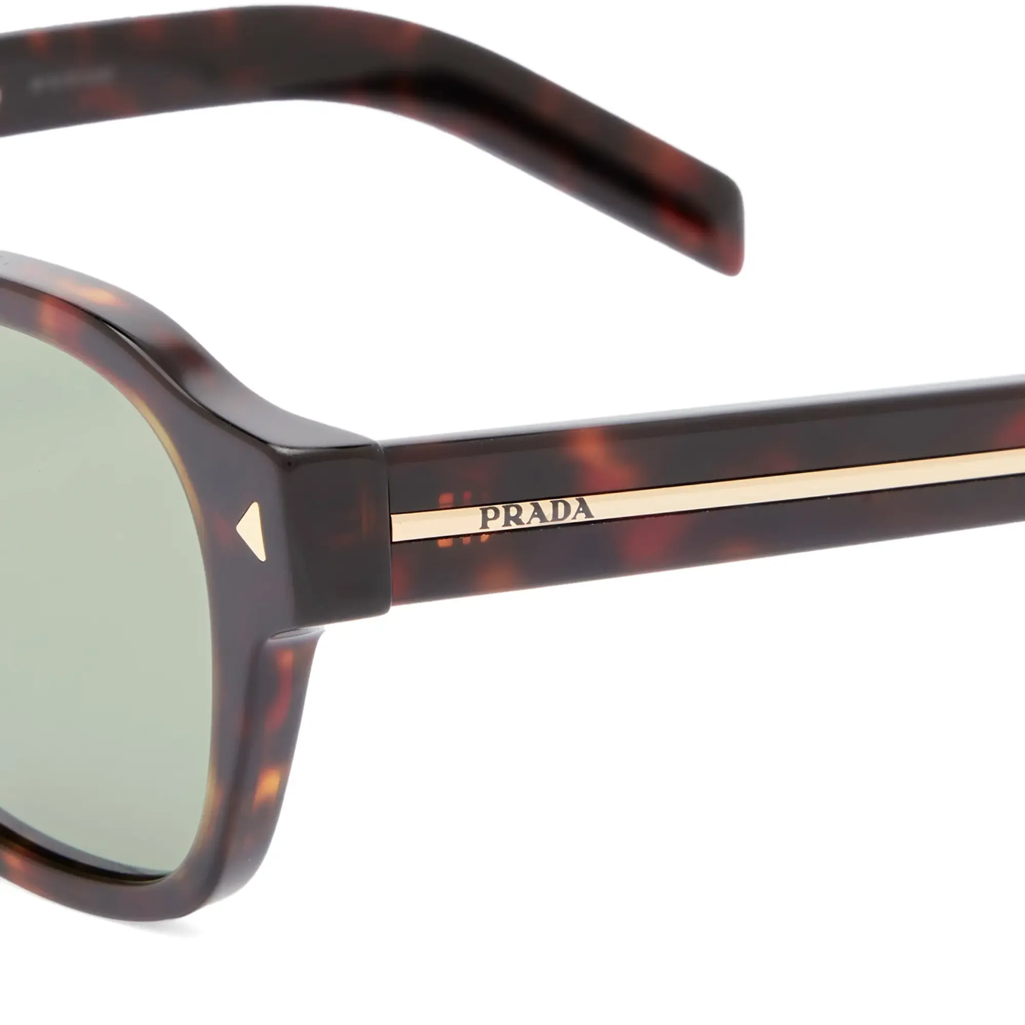 Prada Eyewear Men's A16S Sunglasses Tortoise/Green