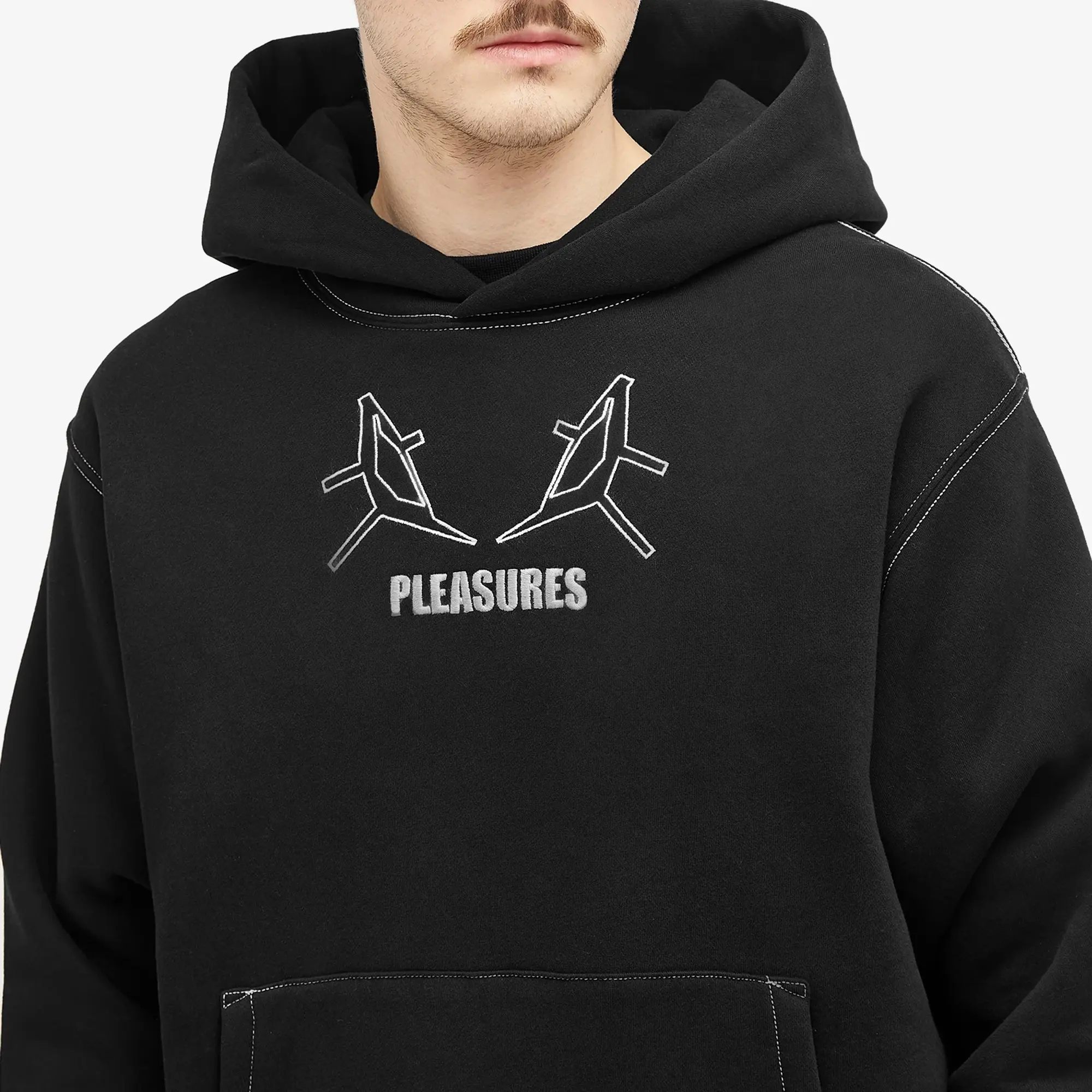 Pleasures Men's Artificial Human Hoodie Black