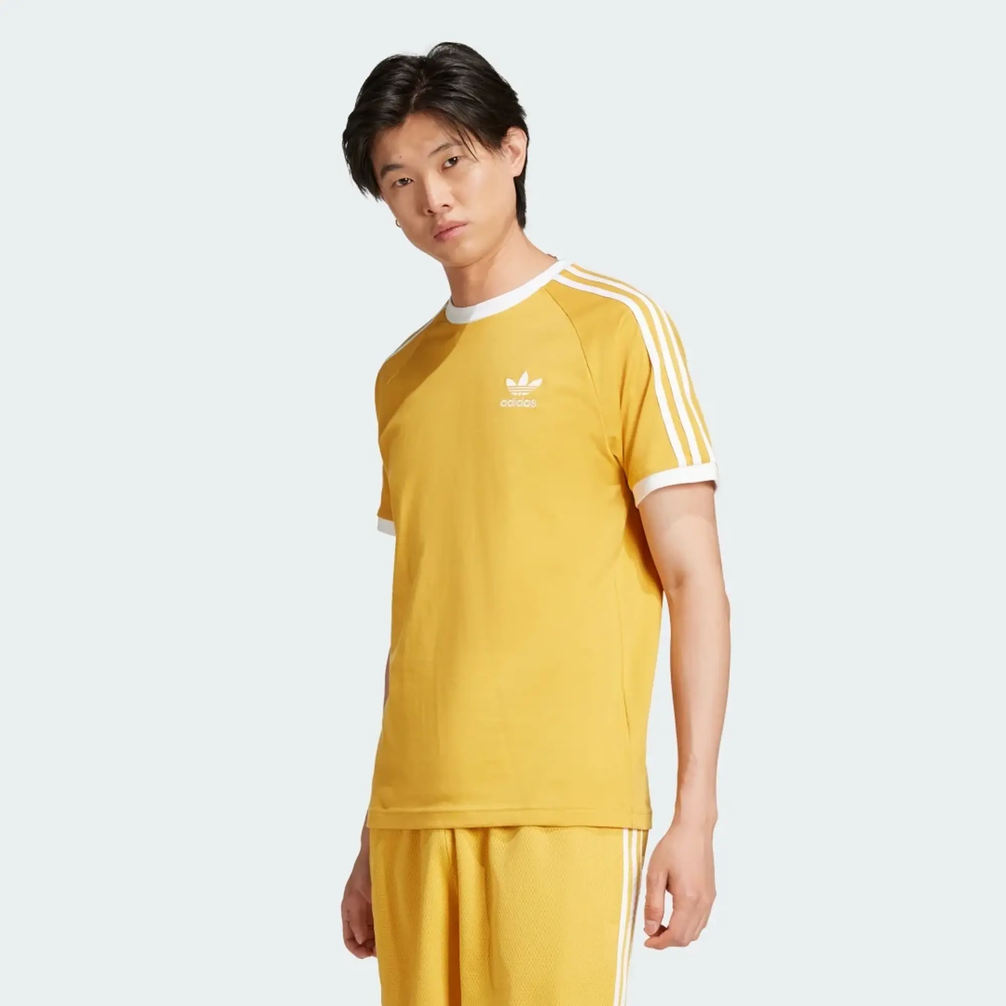 adidas Originals Adicolor Classics 3-Stripes T-Shirt, Yellow