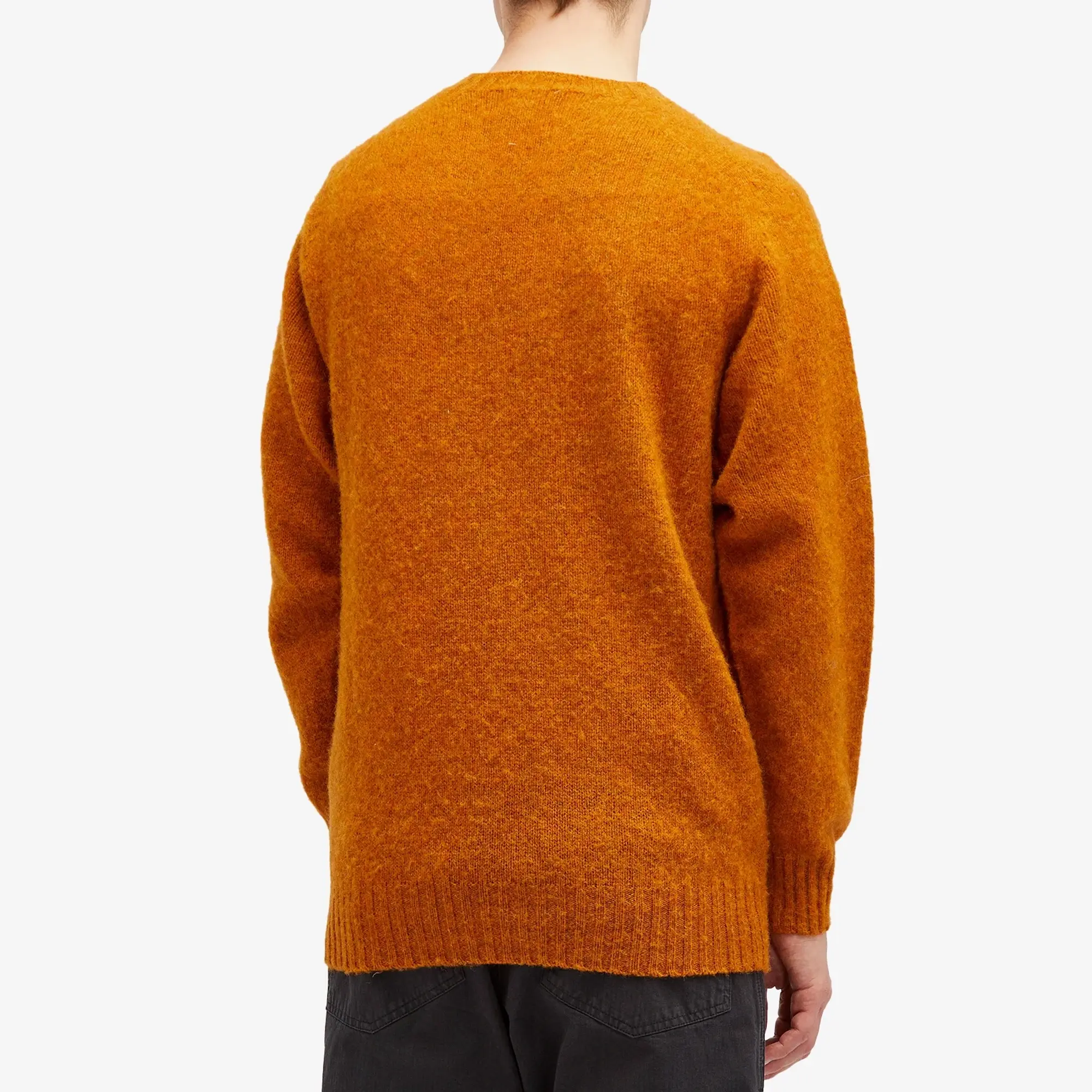 YMC Men's Suedehead Crew Knit Orange
