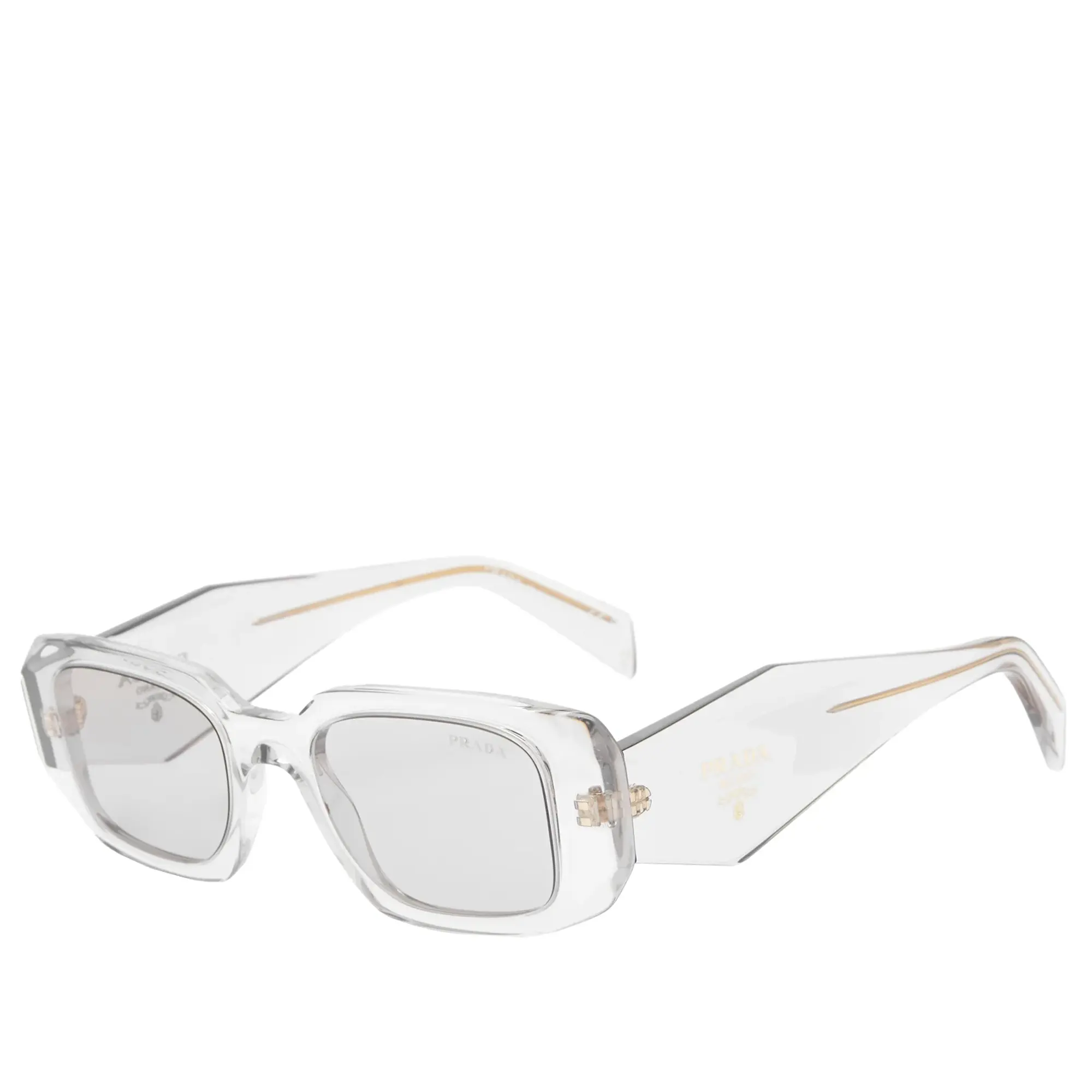 Prada Eyewear Women's 17WS Sunglasses Transparent Grey/Light Grey