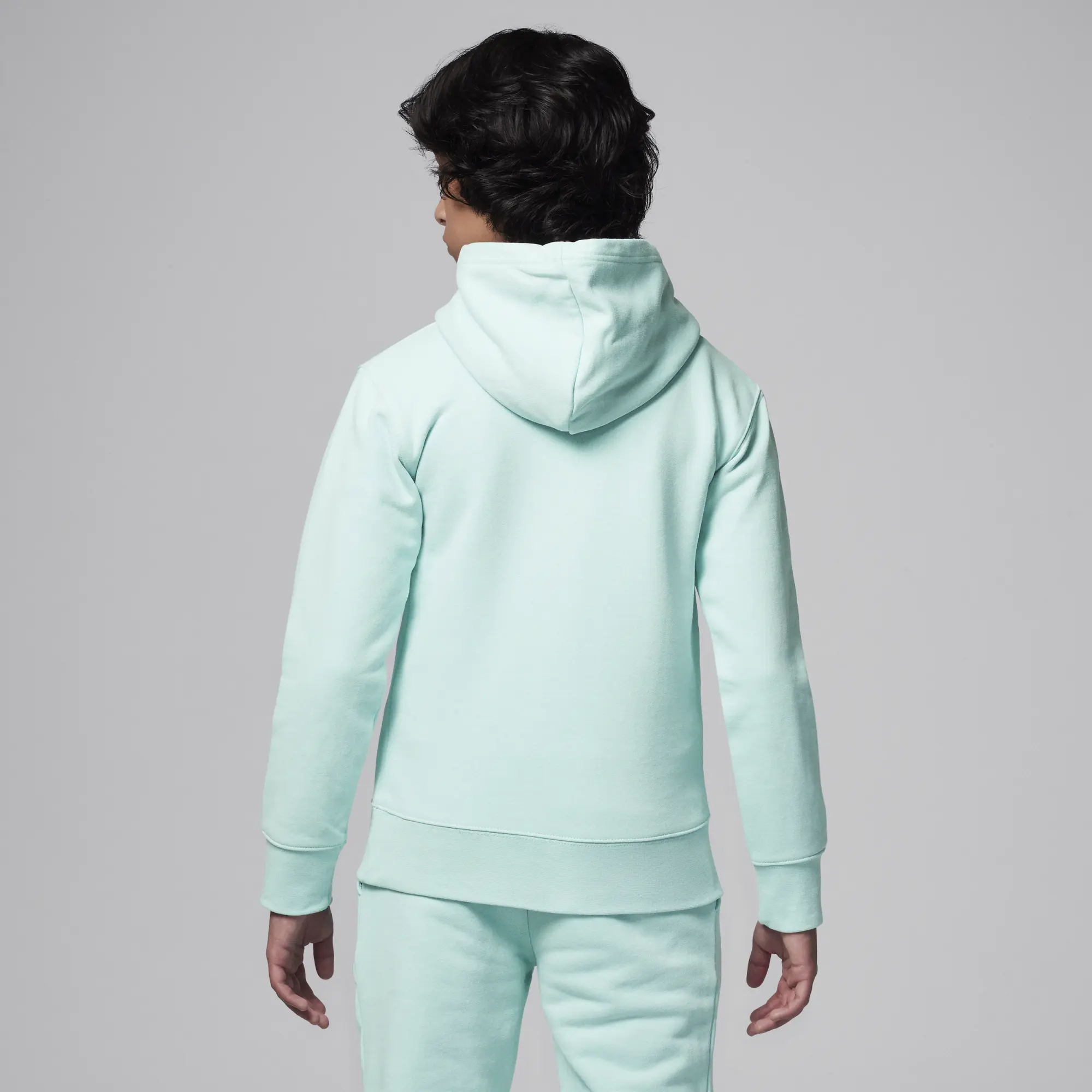 Nike Jordan Jordan MJ Flight Older Kids' Fleece Pullover Hoodie - Green - Cotton