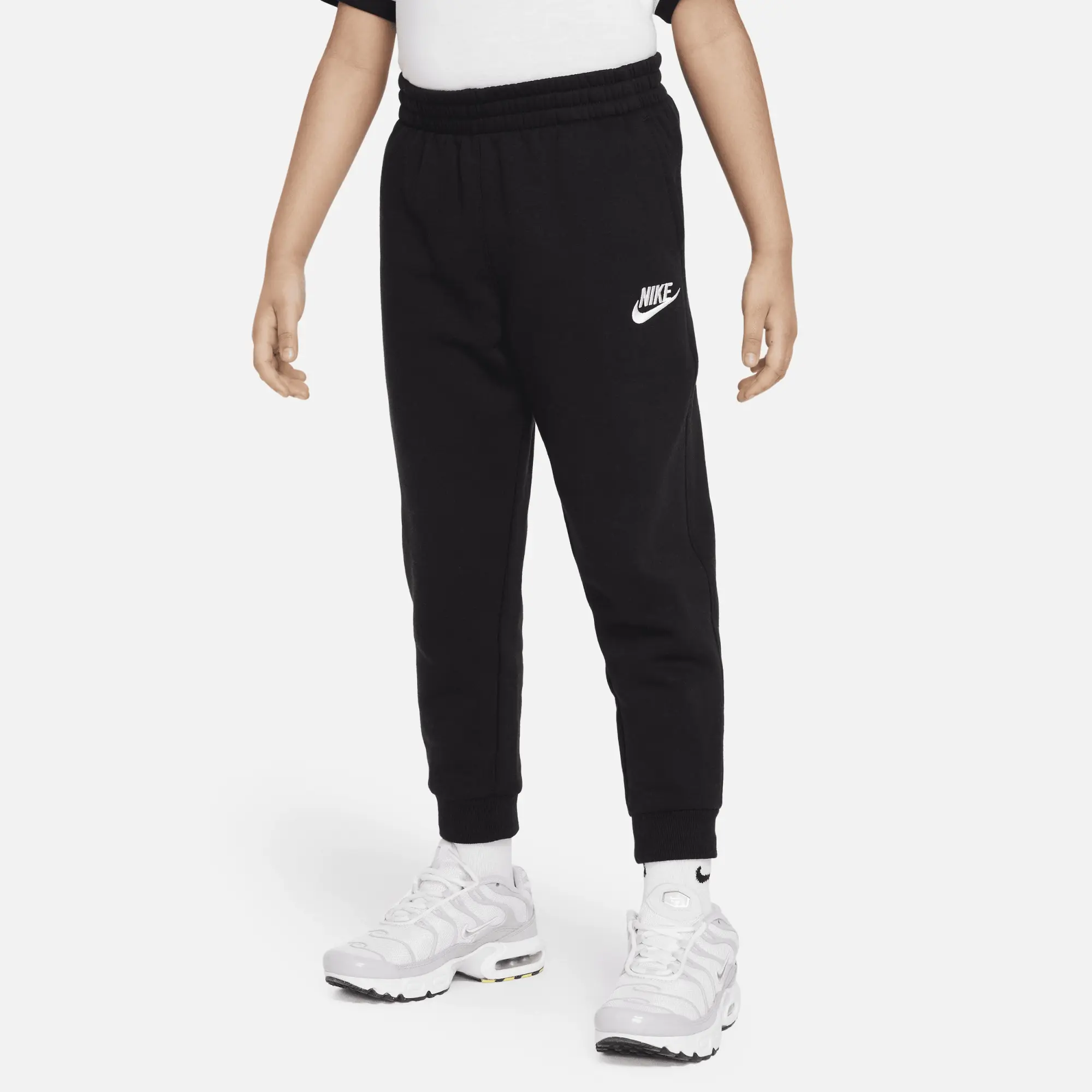 Nike Sportswear Club Fleece Joggers Younger Kids' Trousers - Black - Cotton