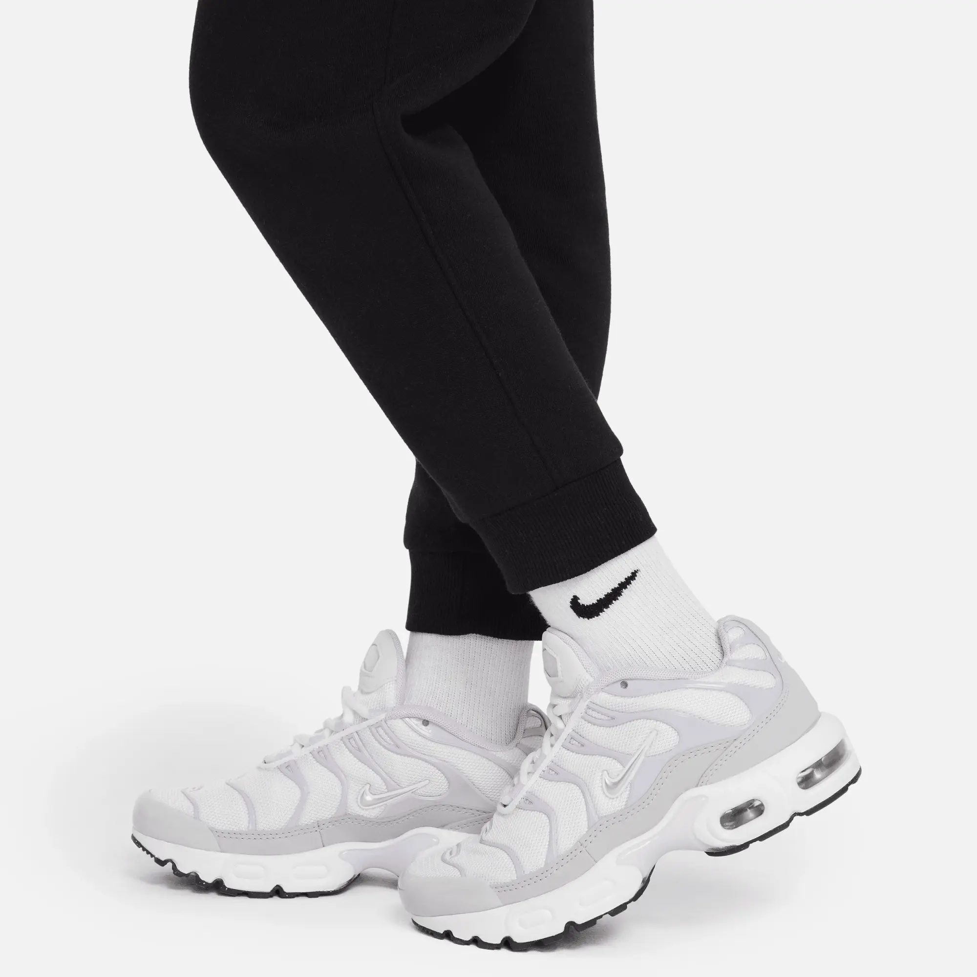 Nike Sportswear Club Fleece Joggers Younger Kids' Trousers - Black - Cotton