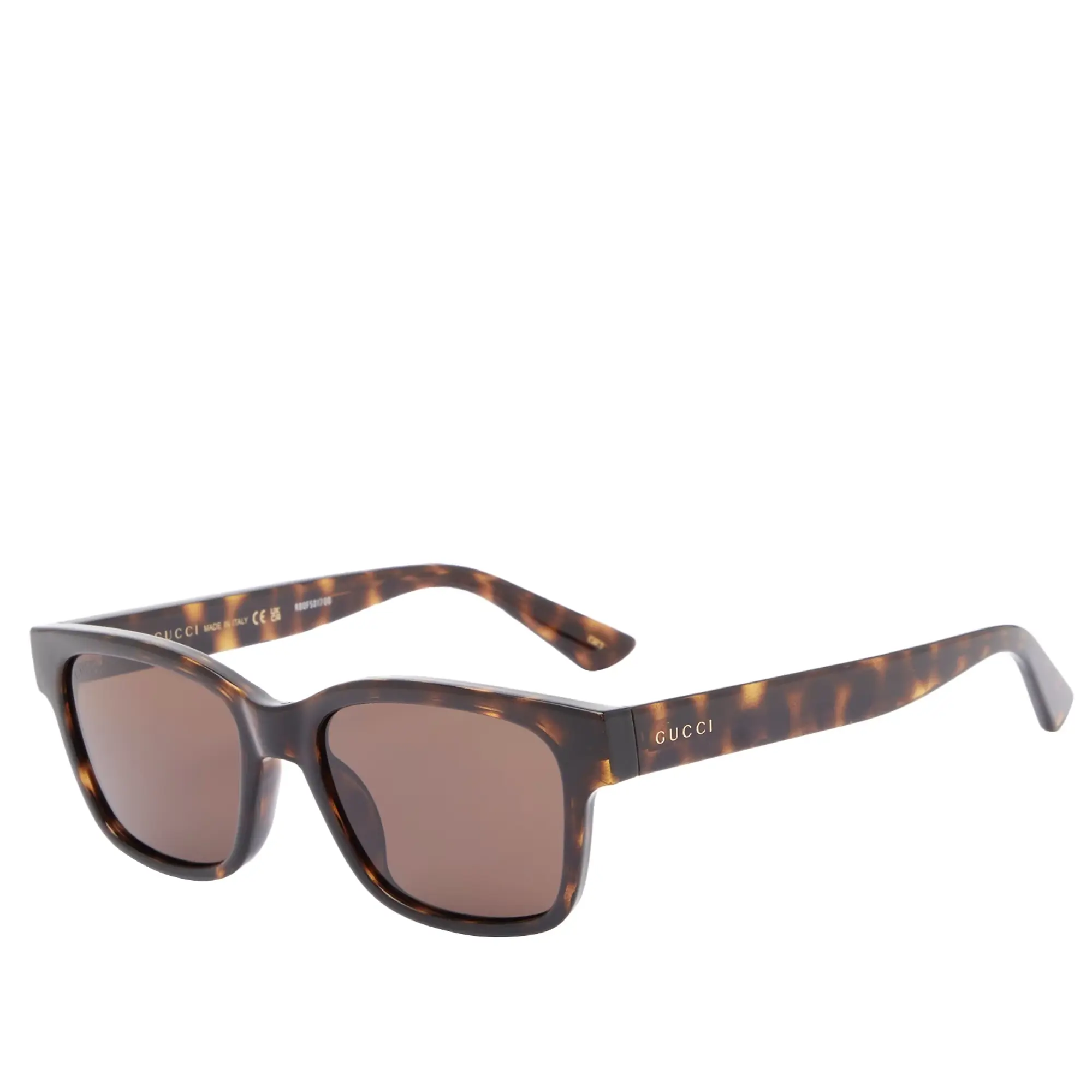 Gucci Men's Minimal Sunglasses Havana/Brown