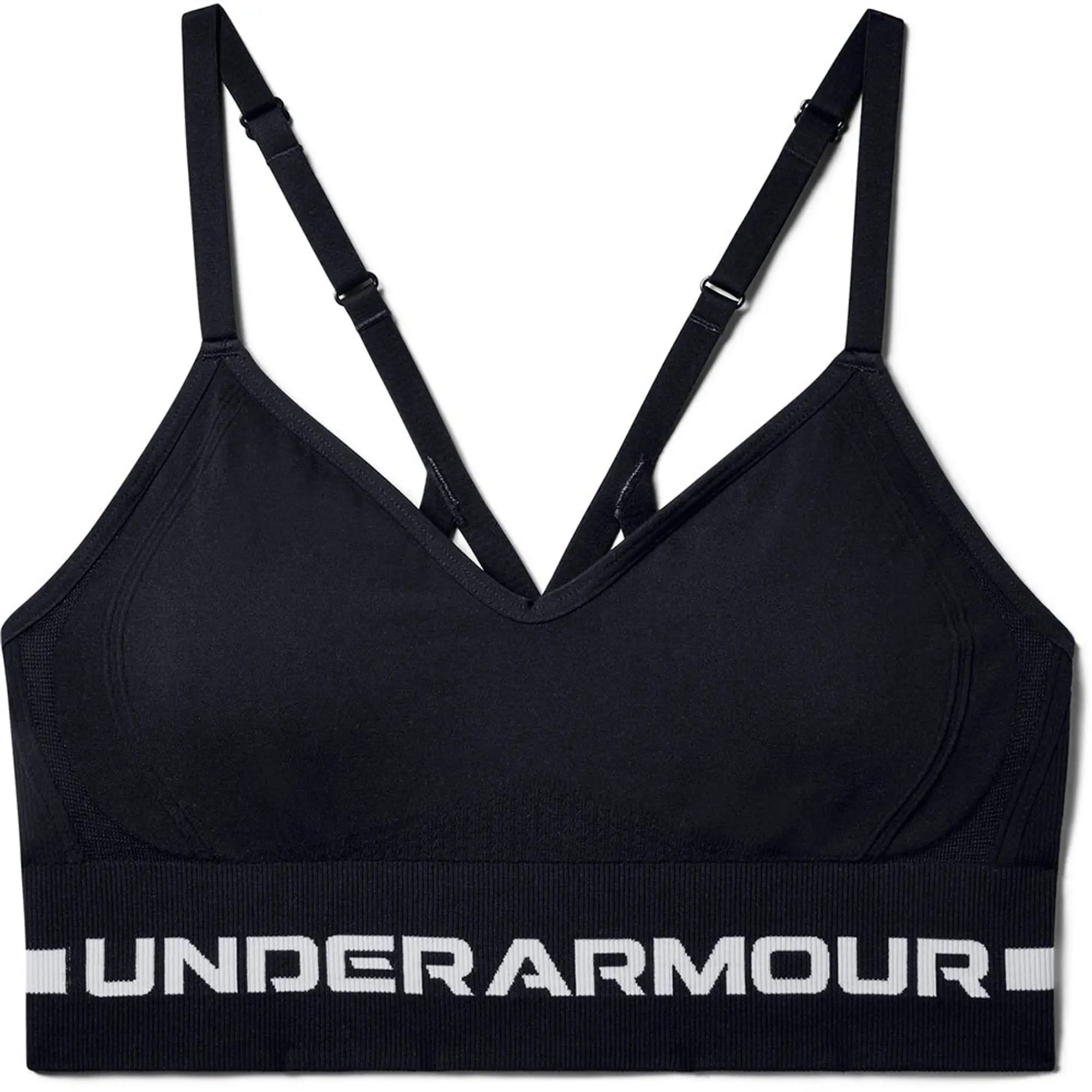 Under Armour Seamless Low Long Bra Black Xs