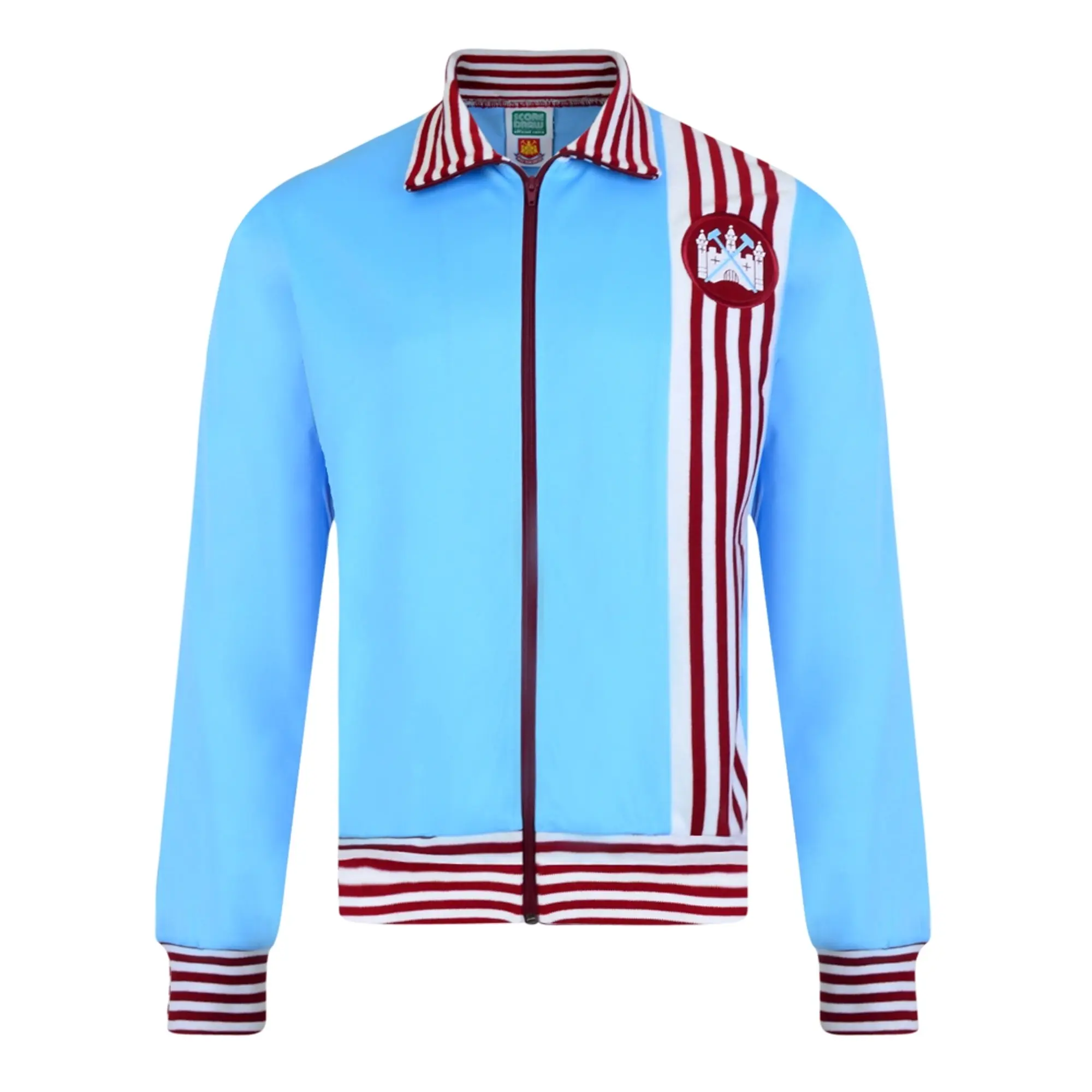 Score Draw West Ham United 1976 Away Retro Track Jacket